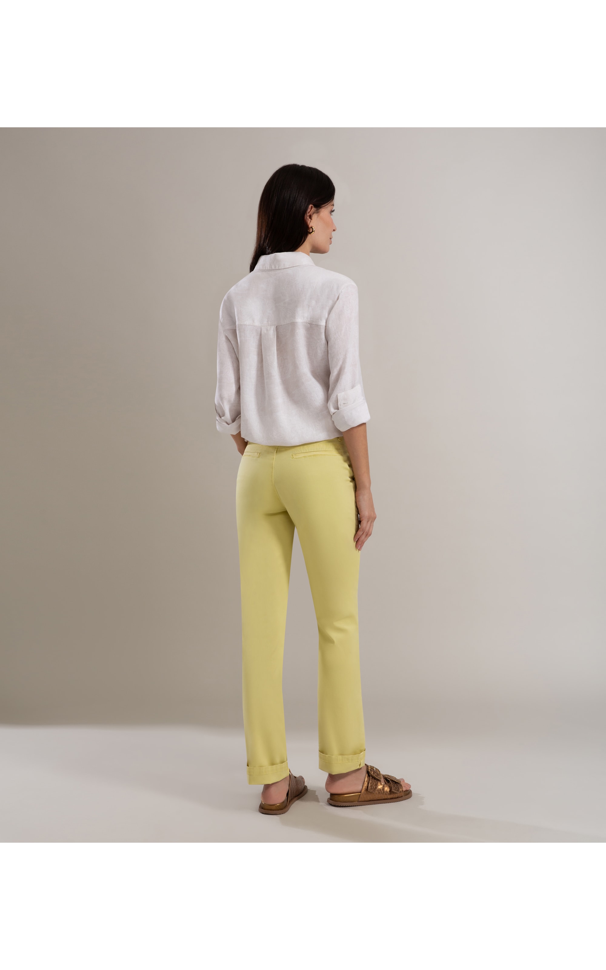 Calça Chino Canvas Reta Citrus