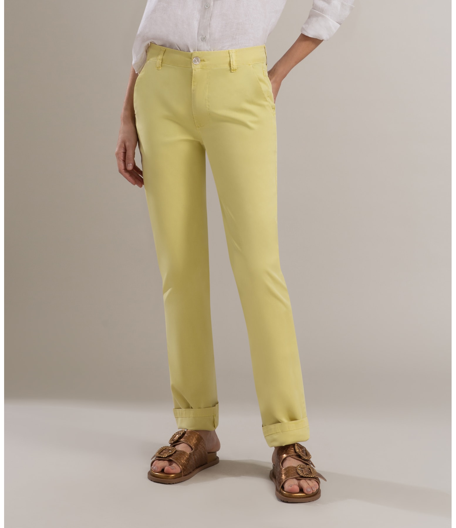Calça Chino Canvas Reta Citrus