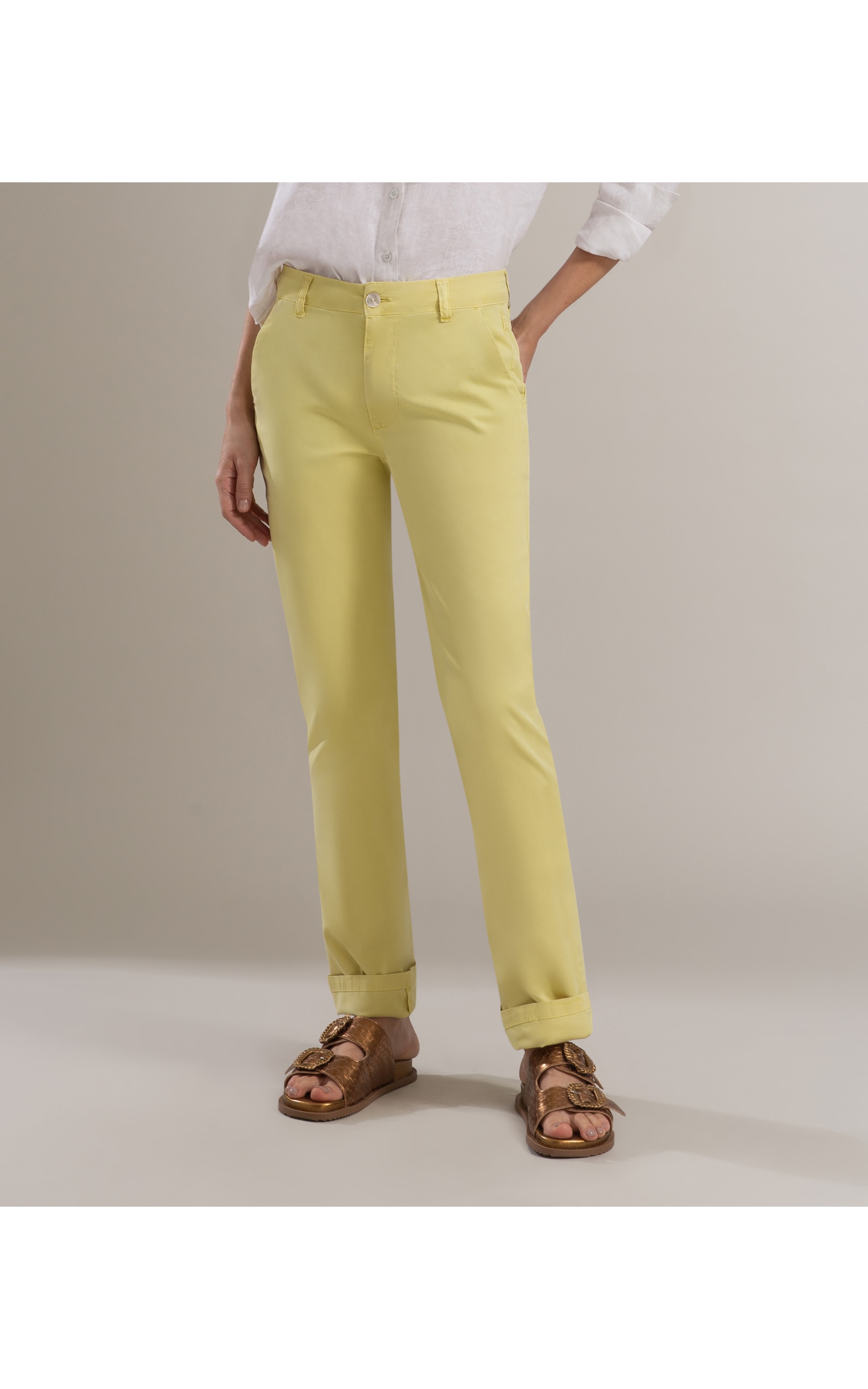 Calça Chino Canvas Reta Citrus