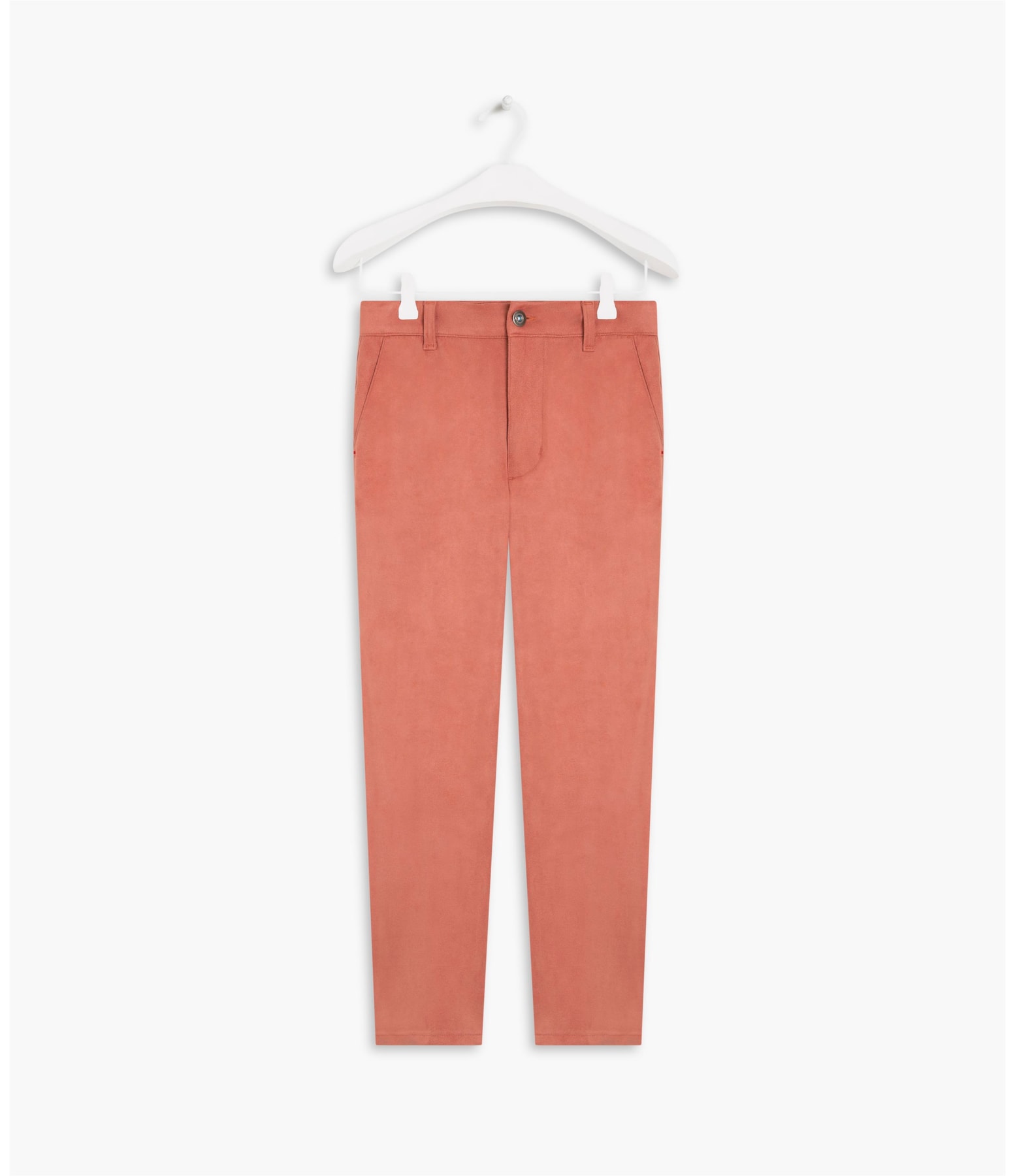 Calça Chino Carrot Suede Blush