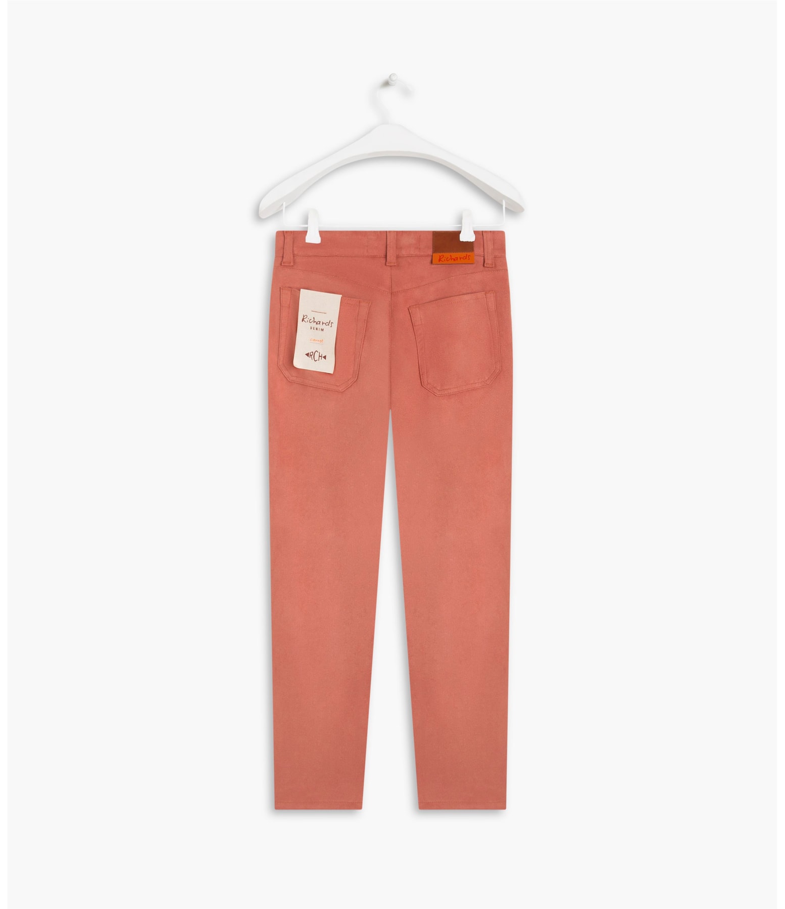 Calça Chino Carrot Suede Blush