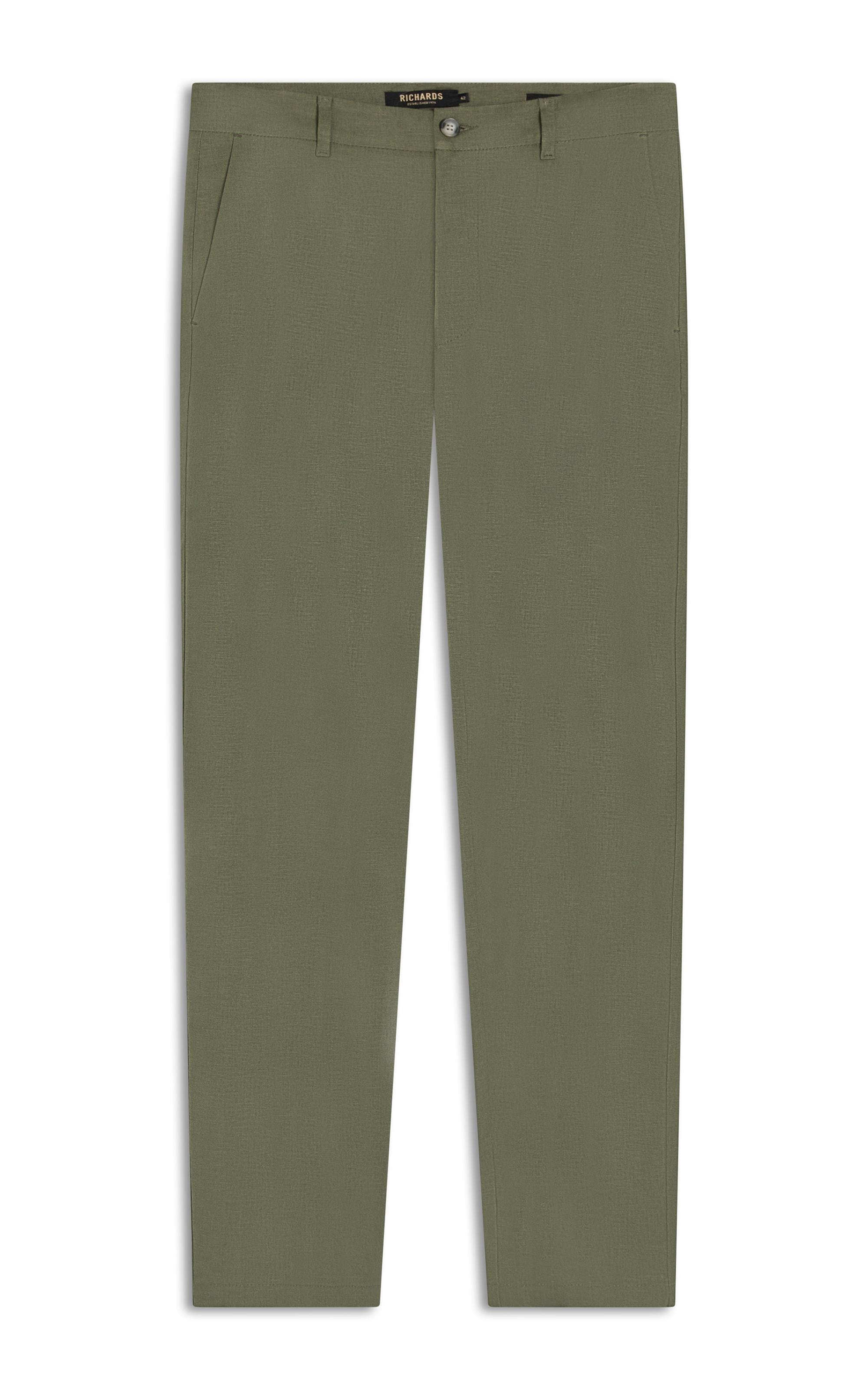 Calca Chino Classic Elegance Span Verde Militar