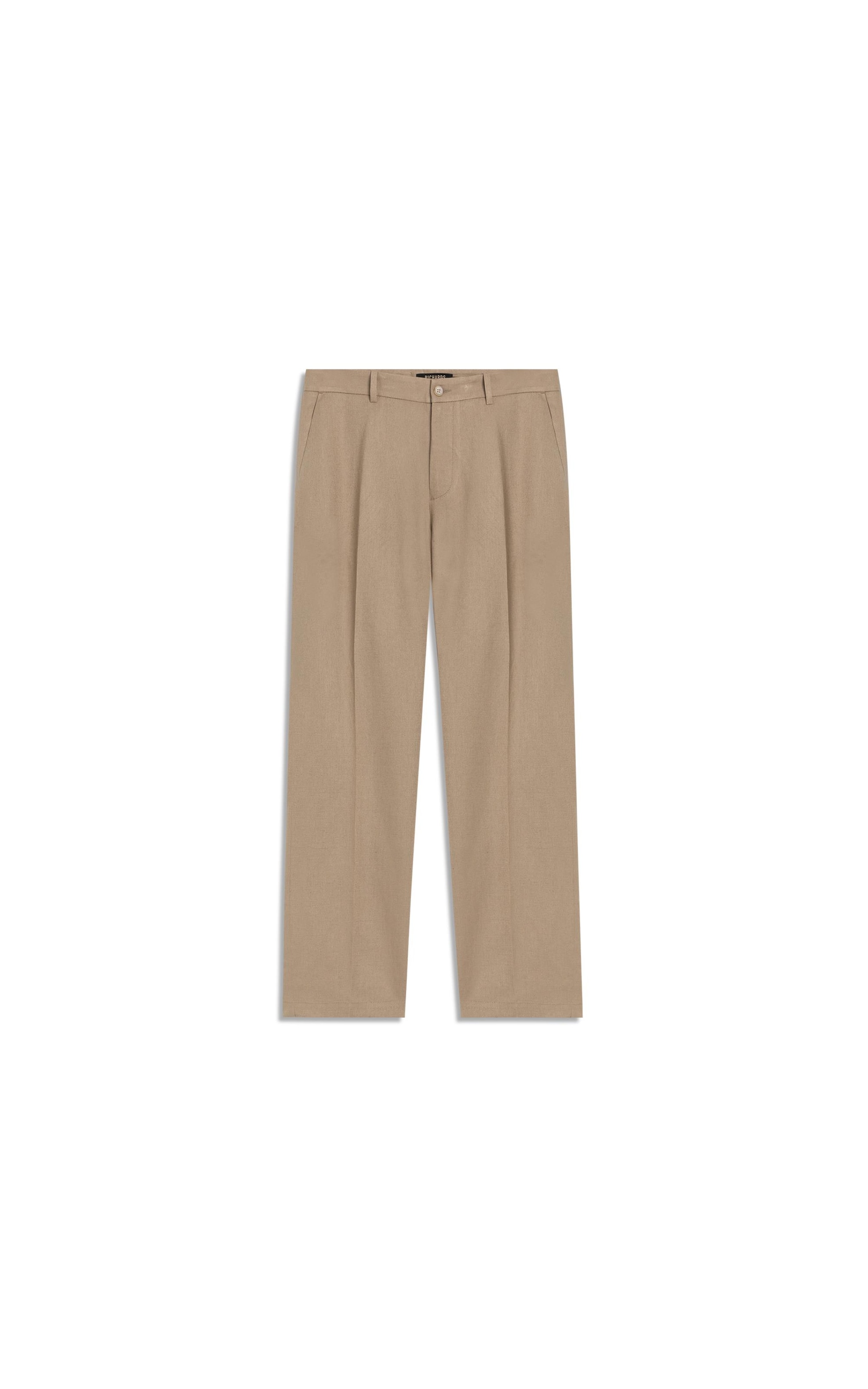 Calca Chino Classic Linho Blend Caqui