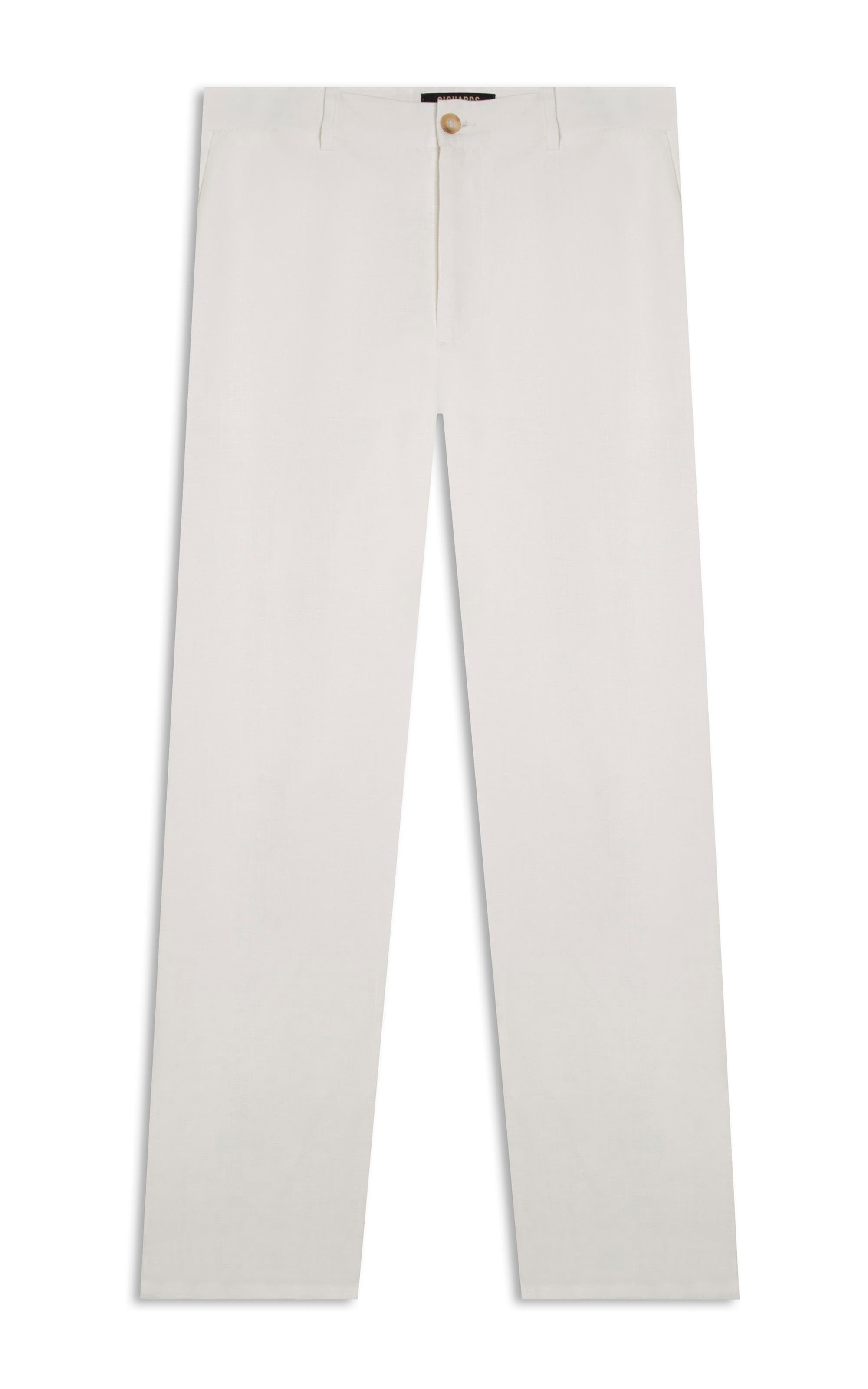 Calça Chino Classic Puro Linho Off White