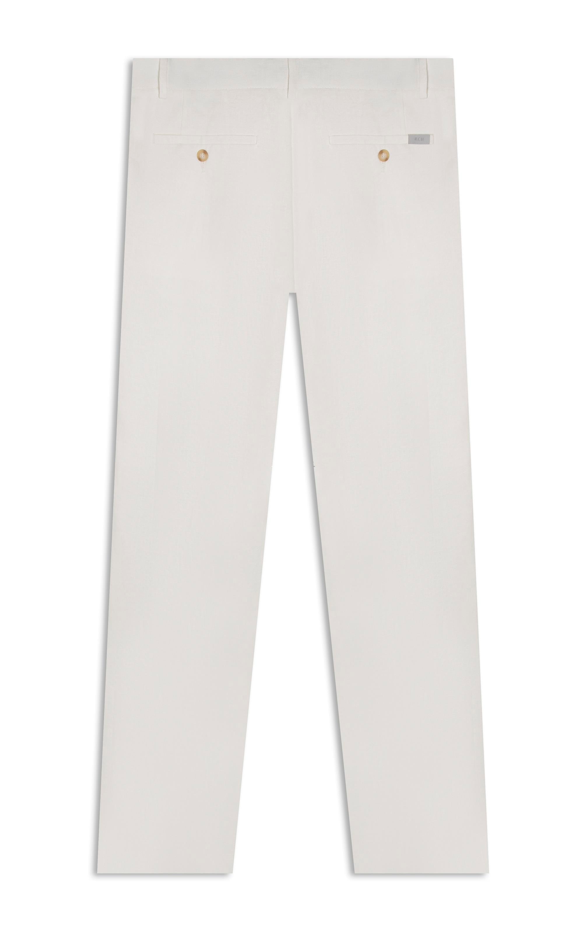 Calça Chino Classic Puro Linho Off White