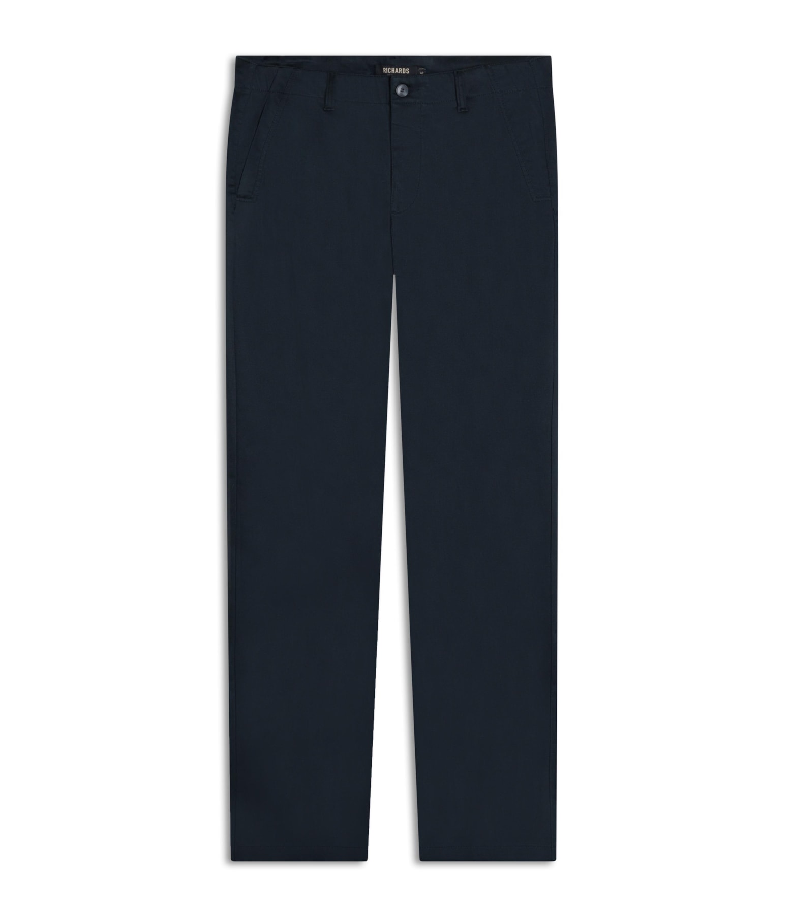 Calca Chino Color Satin Tradicional Dark Navy