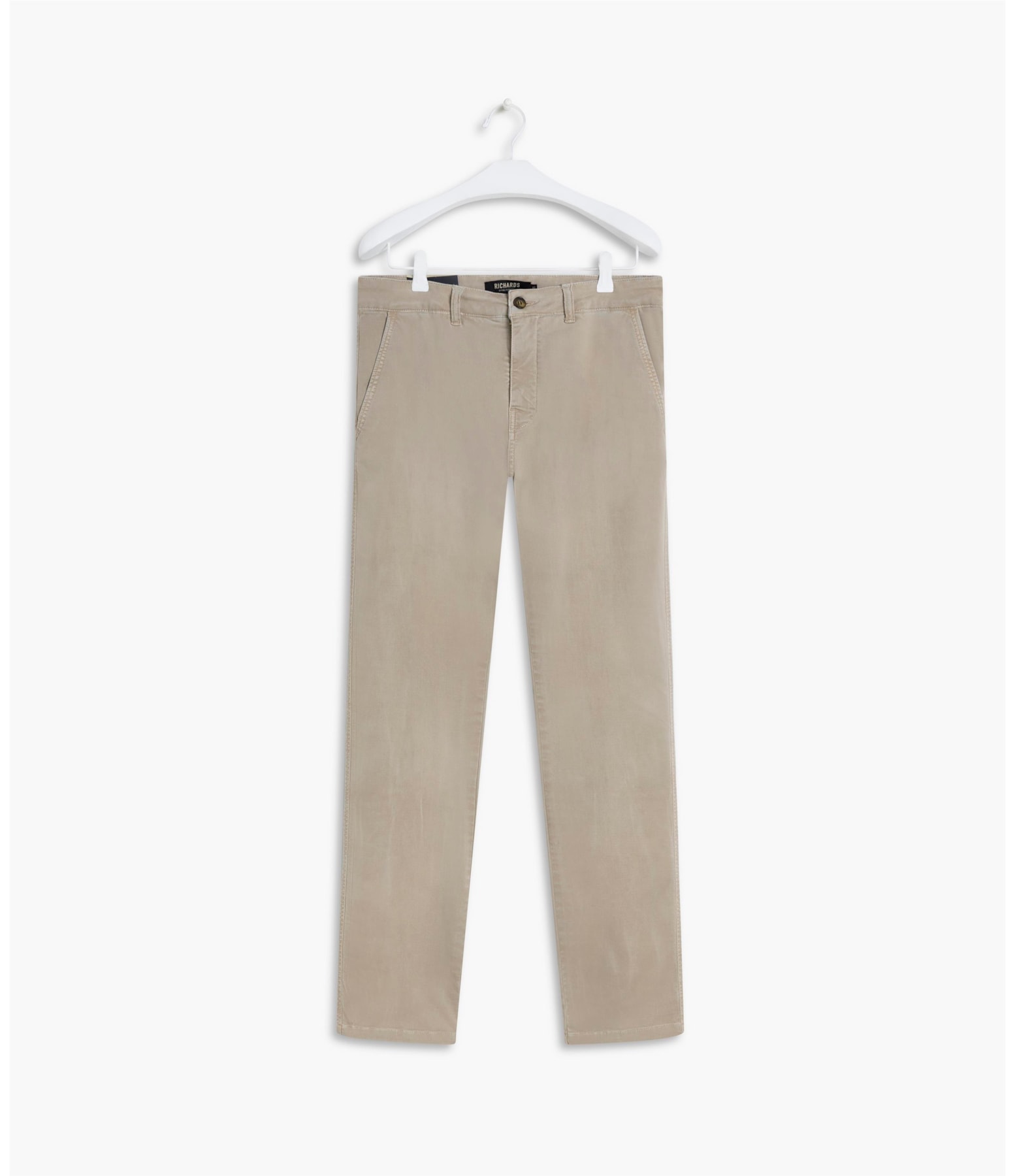 Calça Chino Color x Fit Cinza Medio