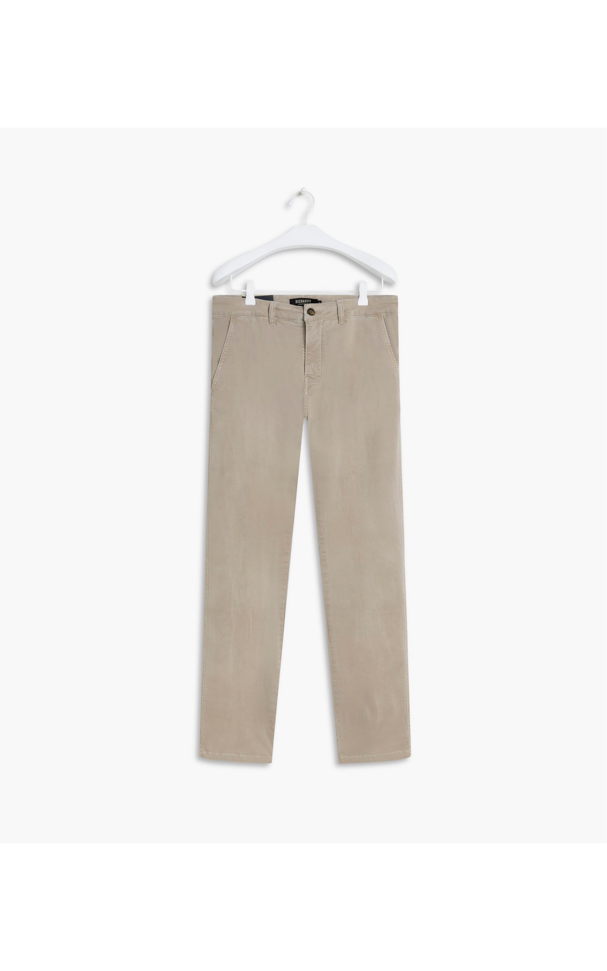 Calça Chino Color x Fit Cinza Medio