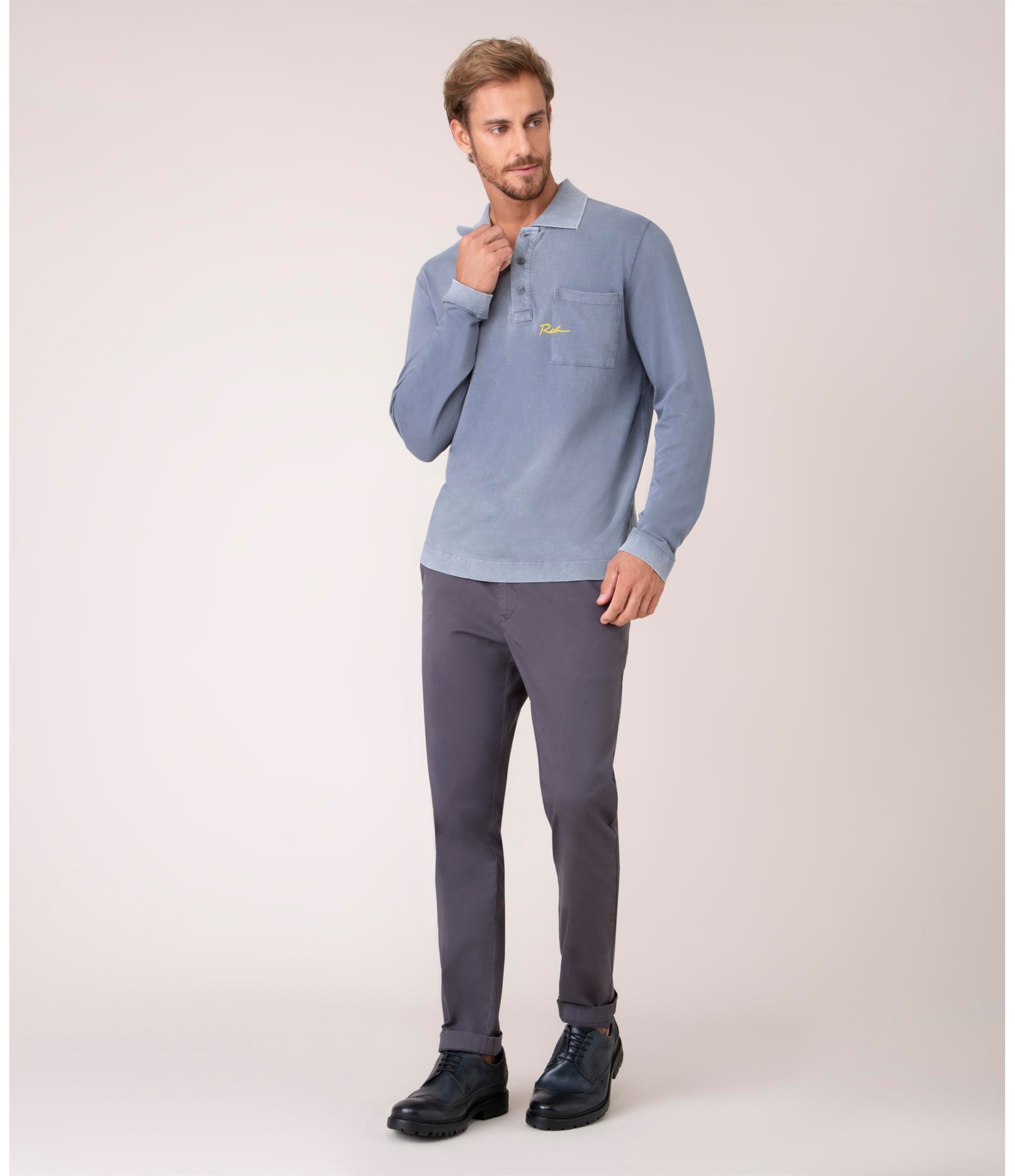 Calça Chino Colors Charcoal