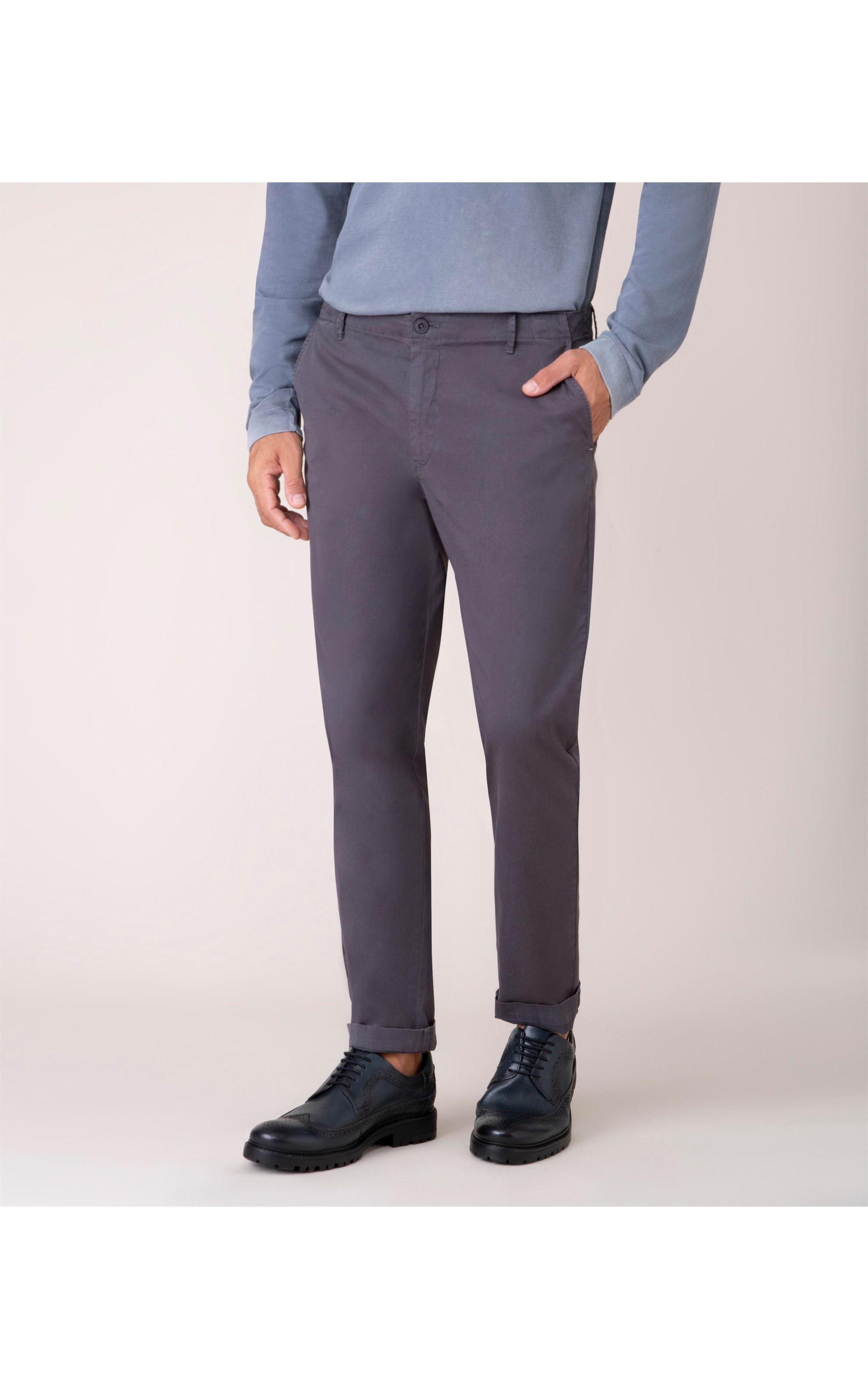 Calça Chino Colors Charcoal