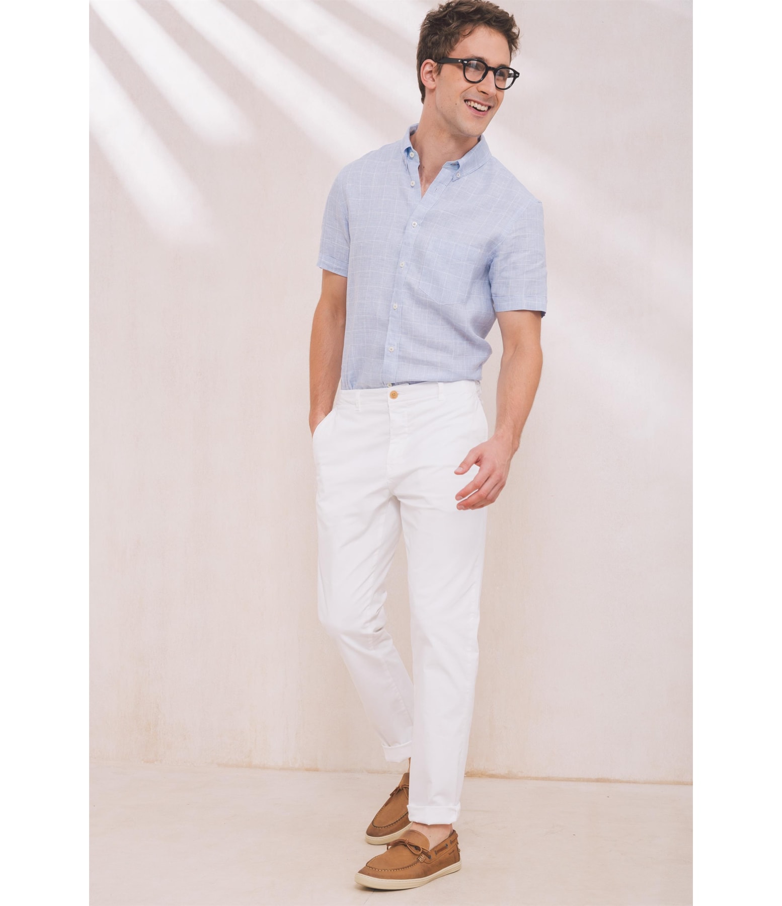 Calça Chino Colors Off White