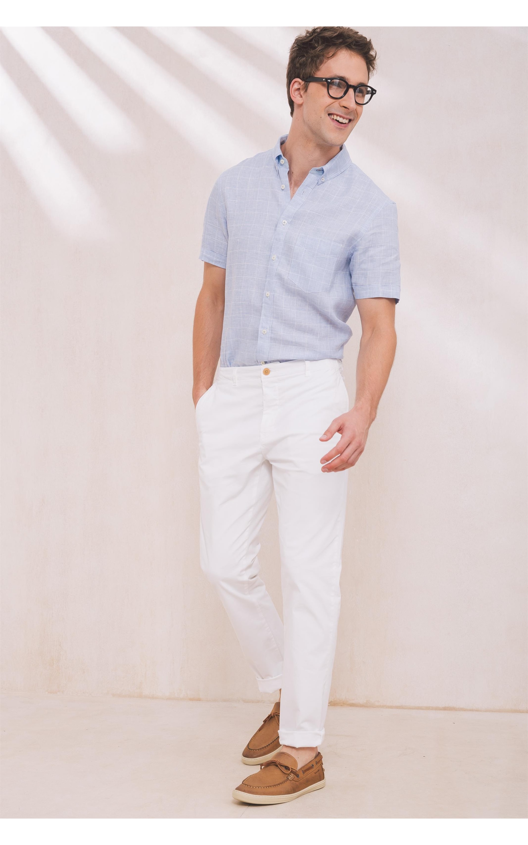 Calça Chino Colors Off White