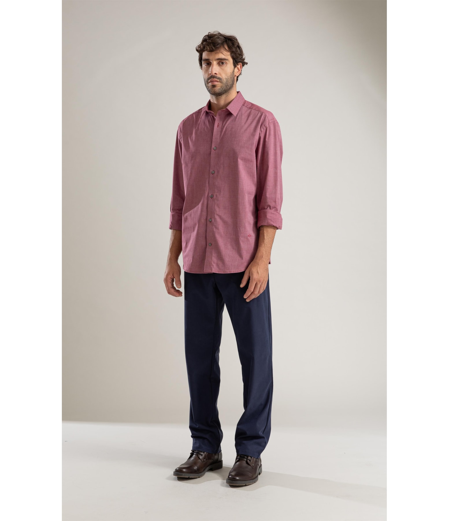 Calça Chino Compact Hermes Dark Navy