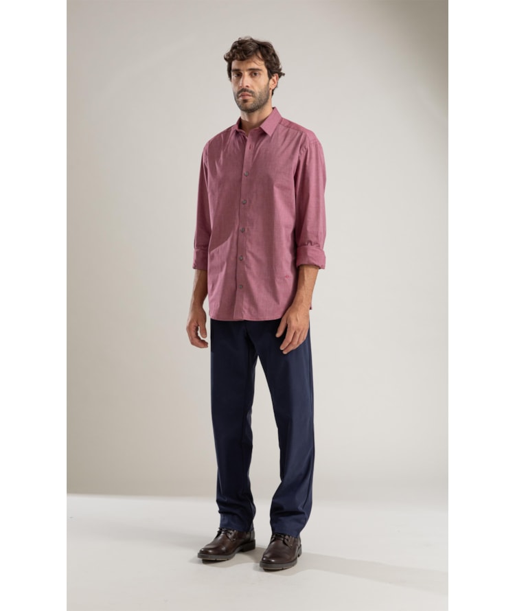 Calça Chino Compact Hermes Dark Navy