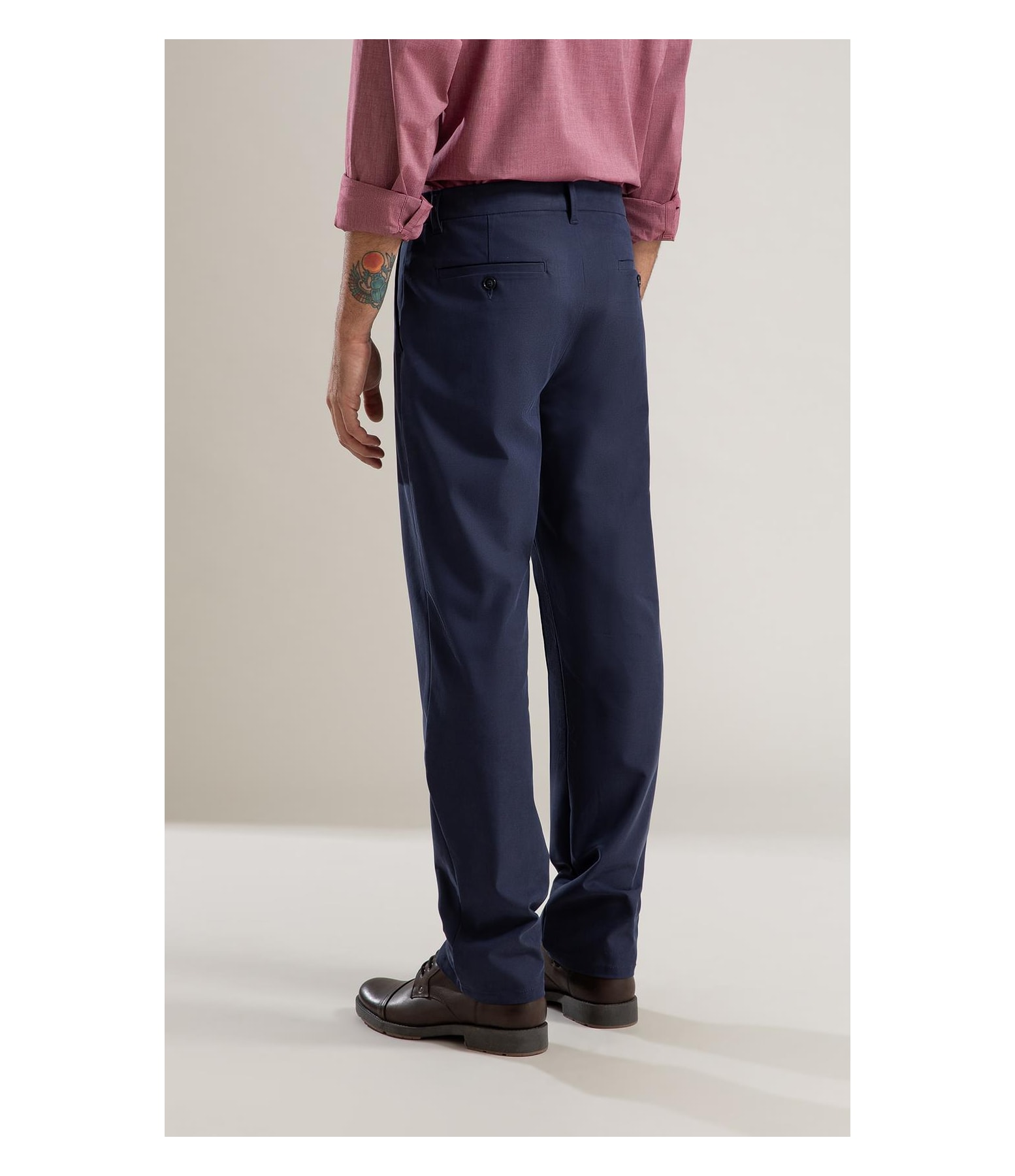 Calça Chino Compact Hermes Dark Navy