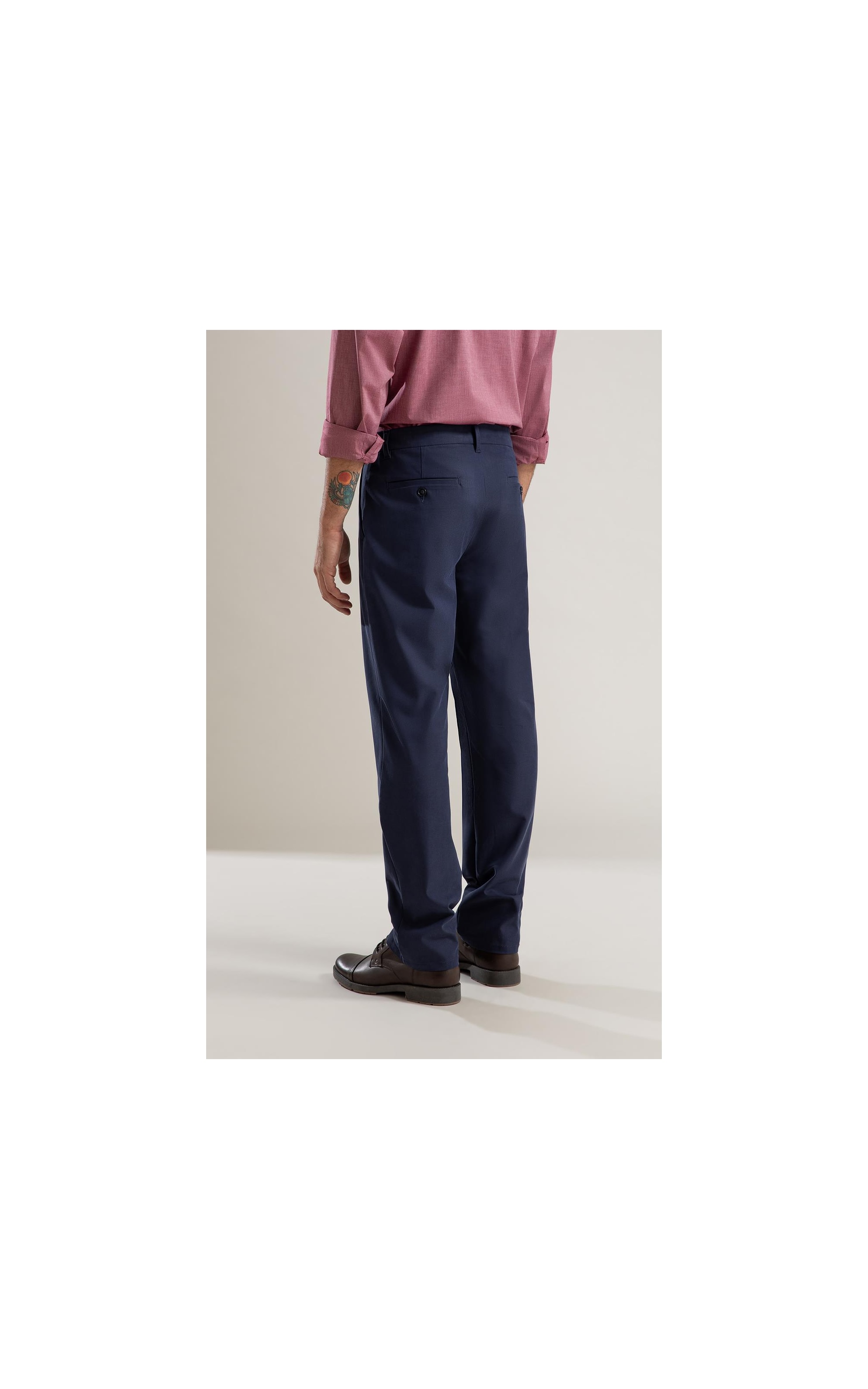 Calça Chino Compact Hermes Dark Navy