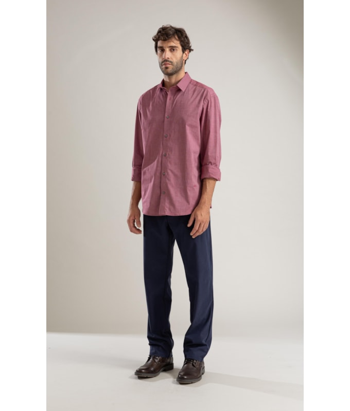 Calça Chino Compact Hermes Dark Navy