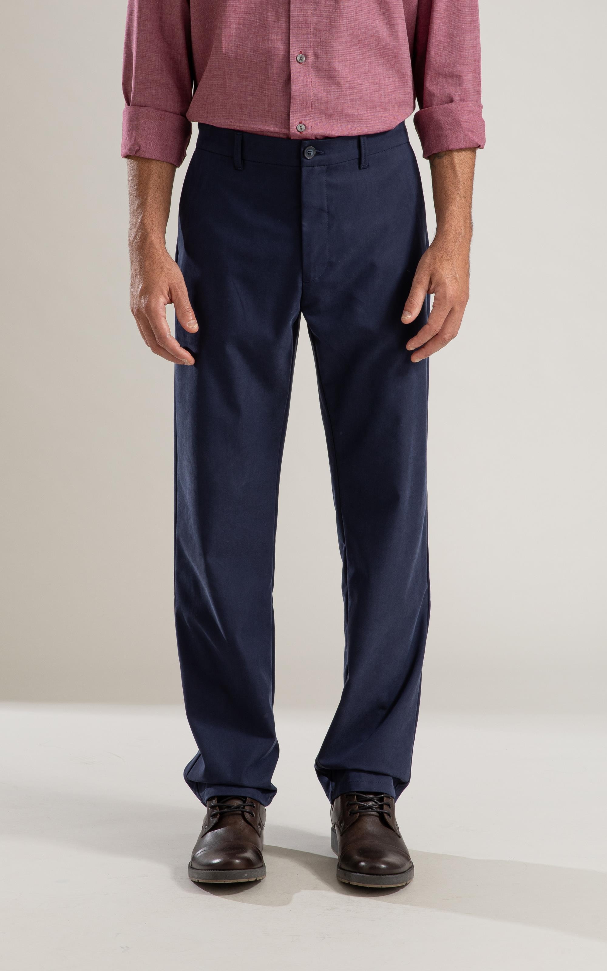 Calça Chino Compact Hermes Dark Navy