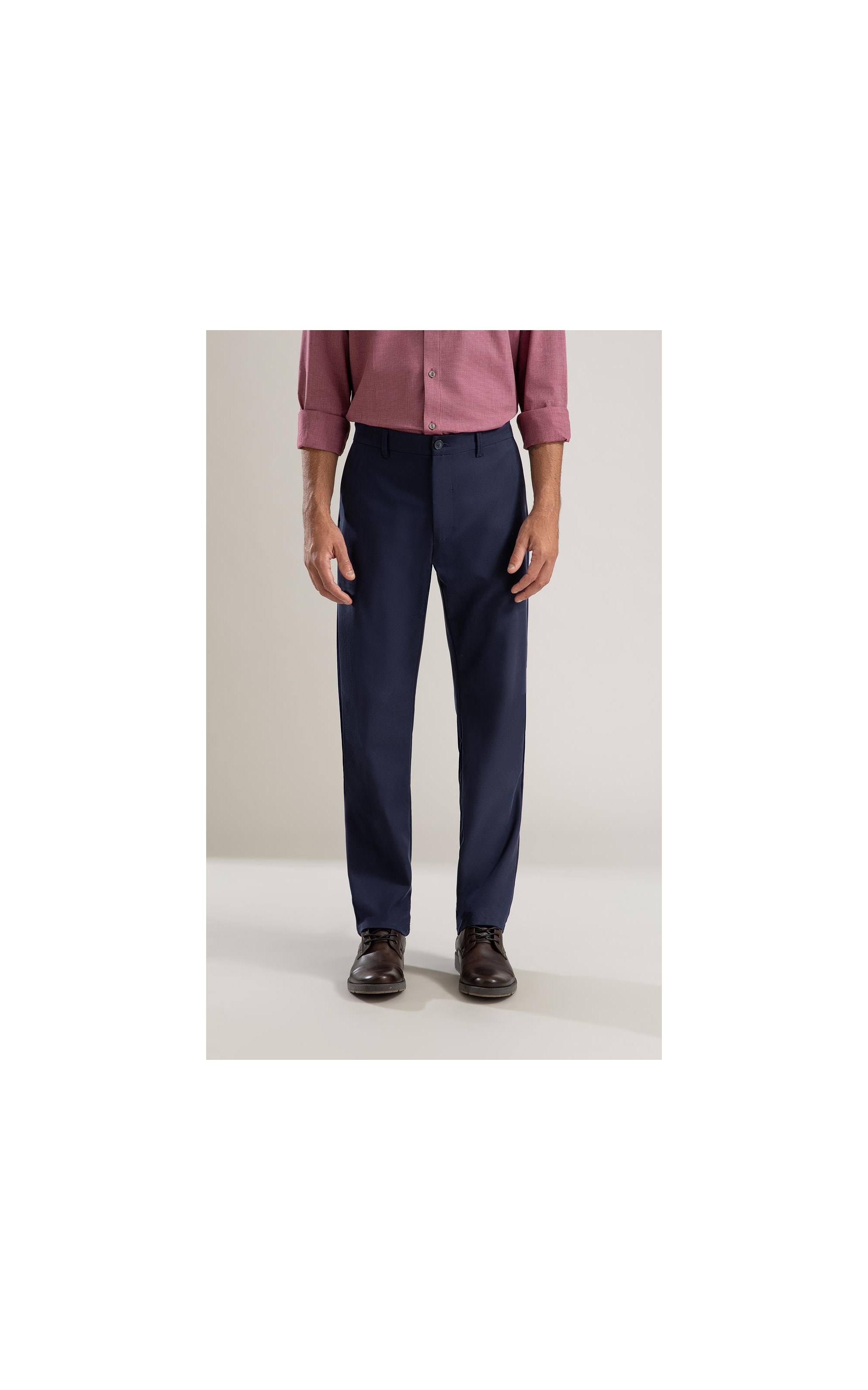 Calça Chino Compact Hermes Dark Navy