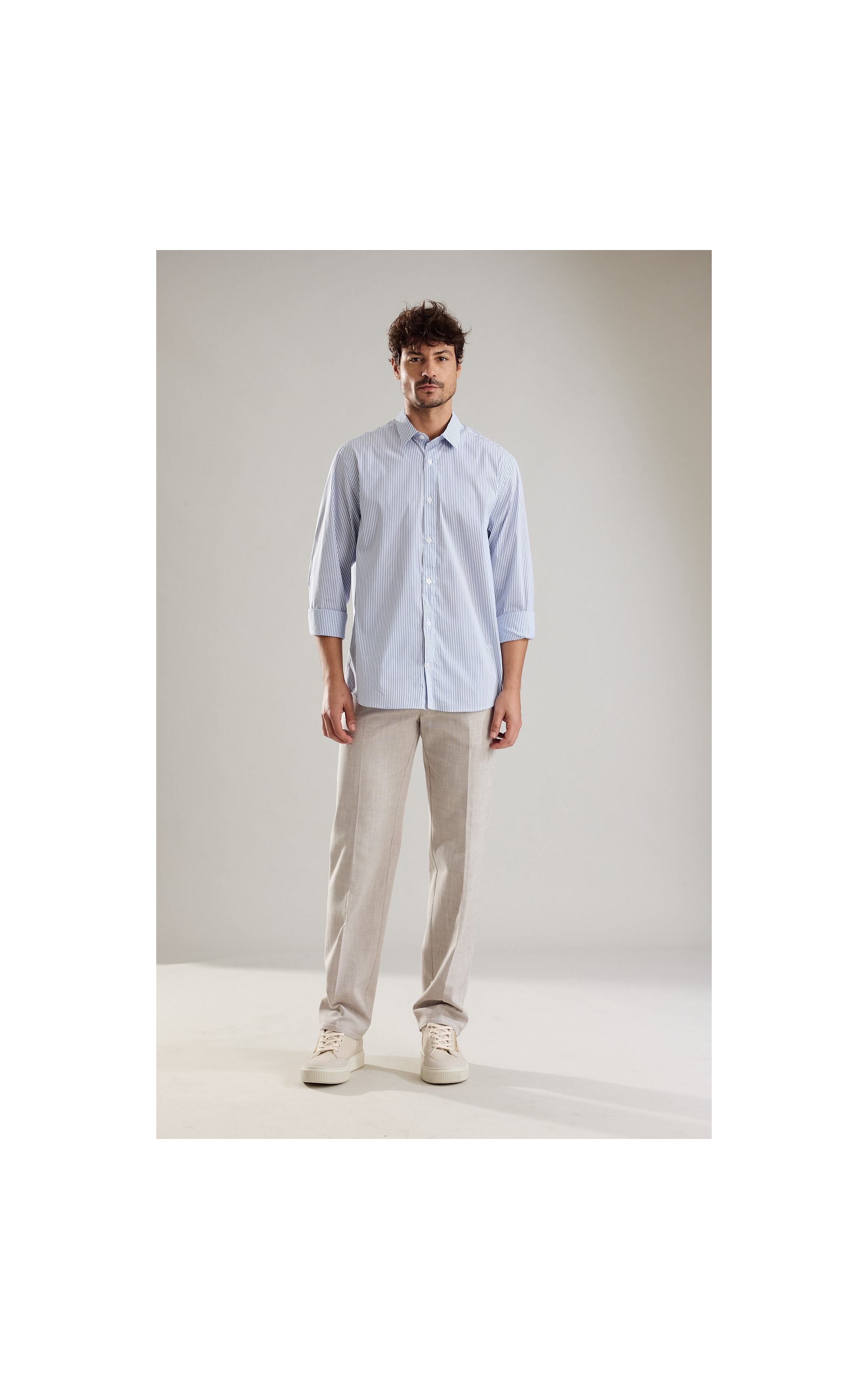 Calça Chino Coton Flame Caqui