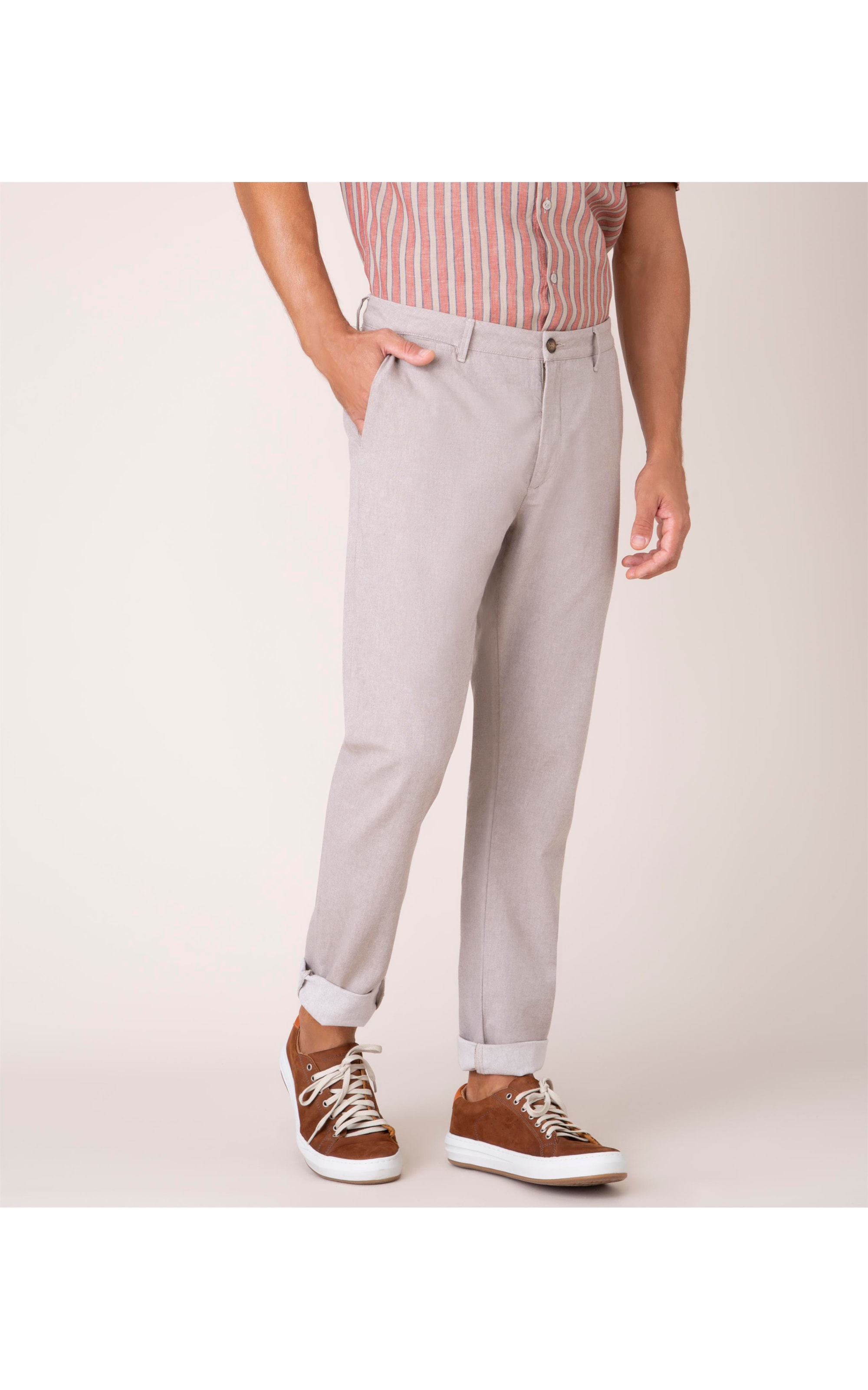 Calça Chino Cotton Sarja Tabaco