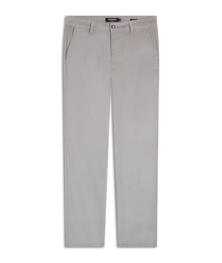 Calca Chino Custom Fit Veludo Span Caqui