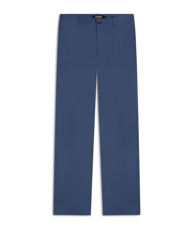 Calça Chino Dominique Azul Seco