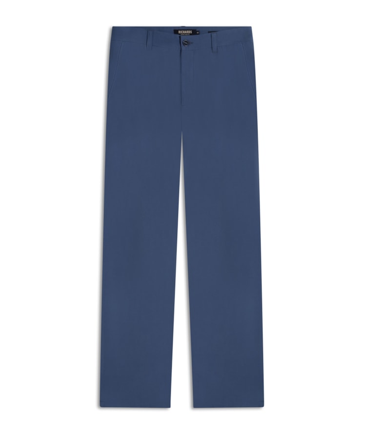 Calça Chino Dominique Azul Seco