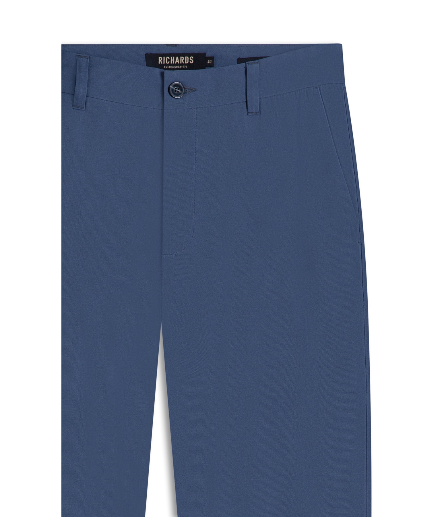 Calça Chino Dominique Azul Seco