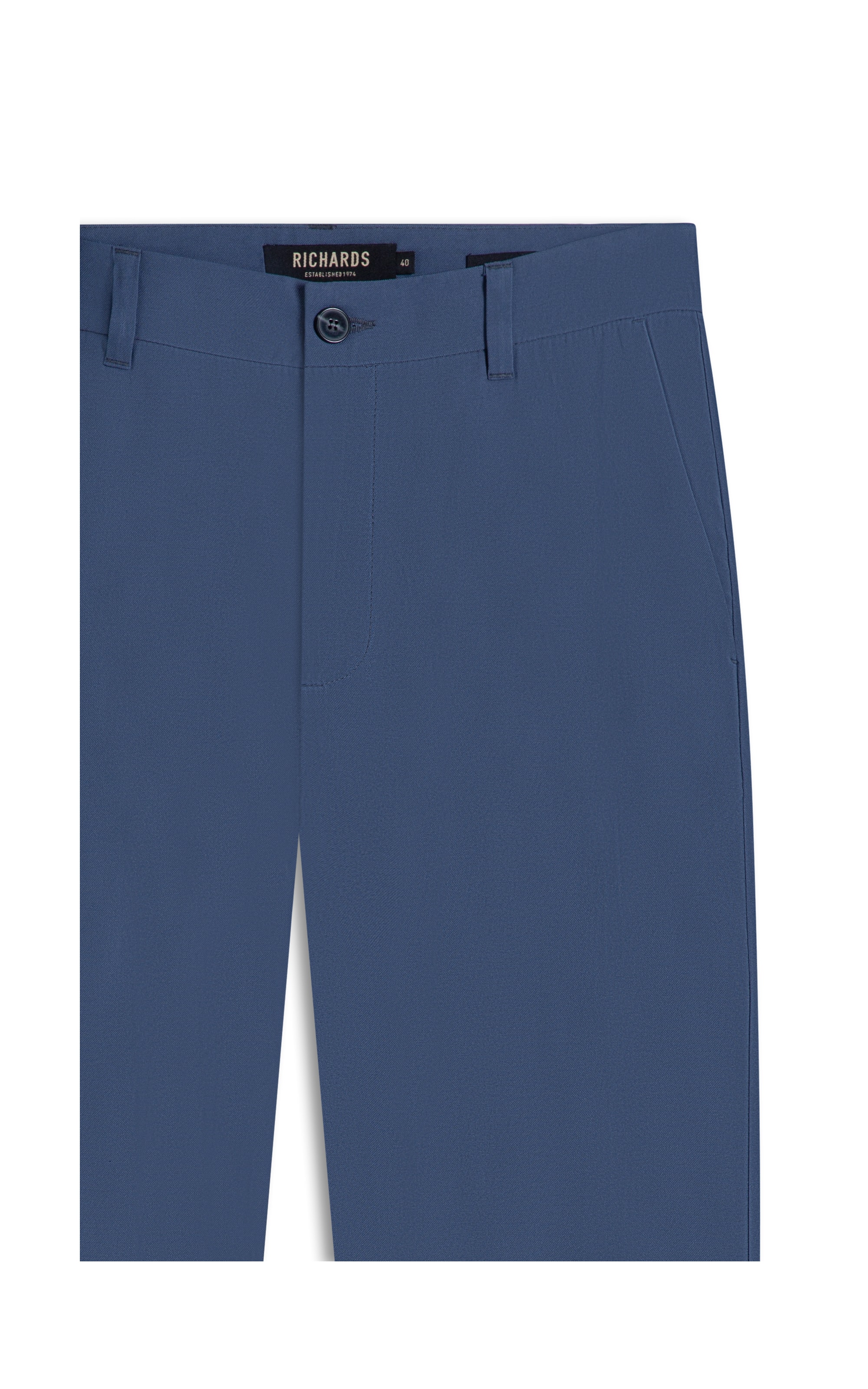 Calça Chino Dominique Azul Seco