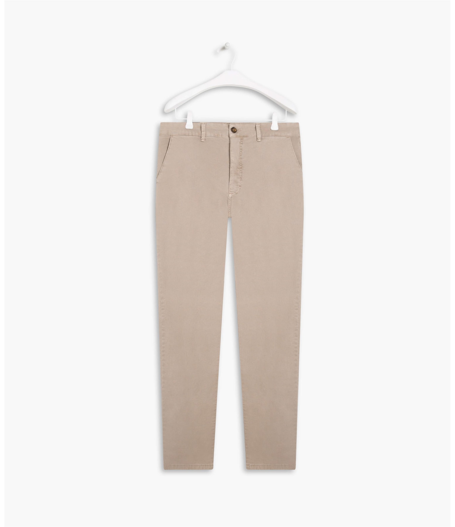 Calça Chino Jogging Color Cinza Medio