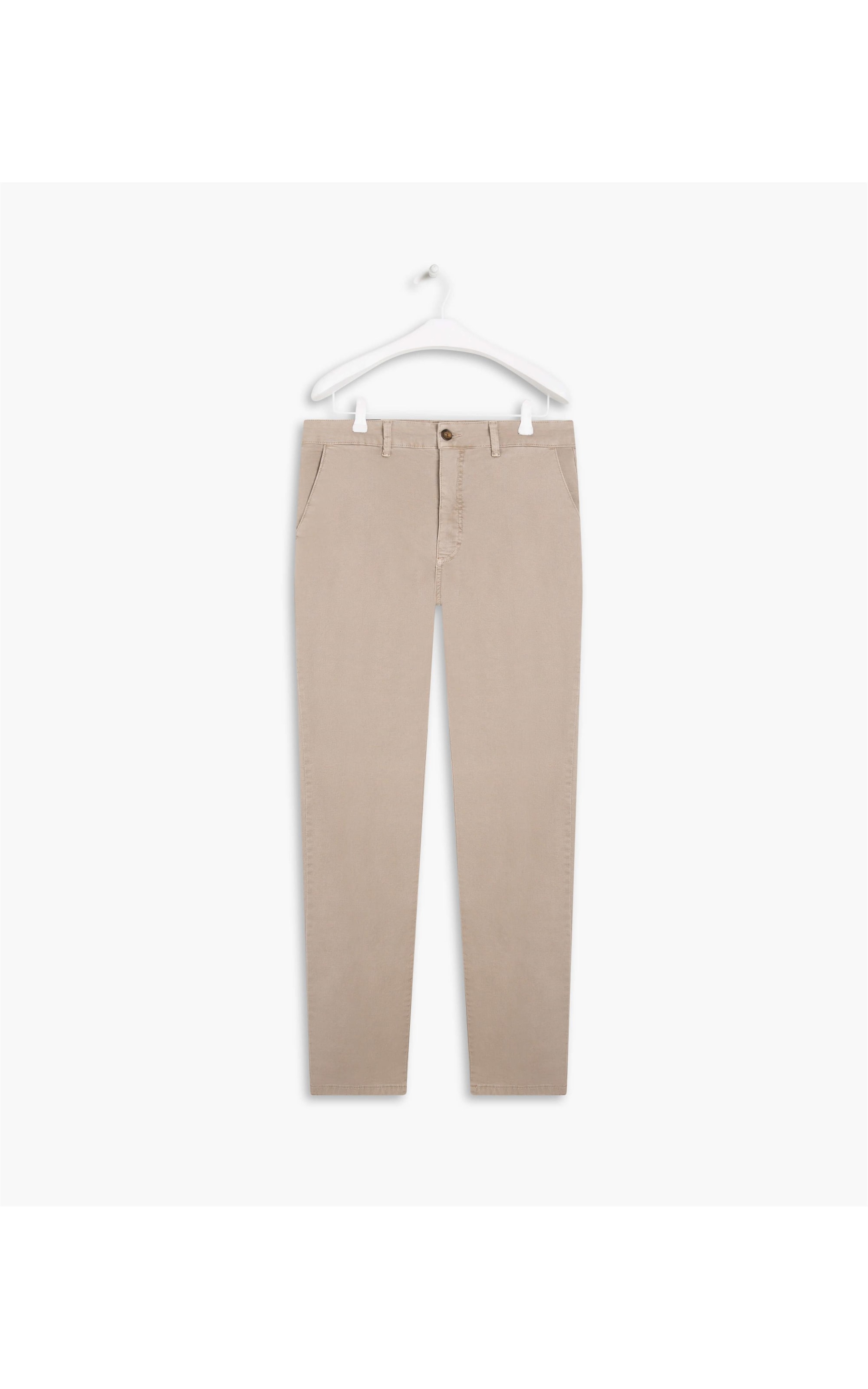 Calça Chino Jogging Color Cinza Medio
