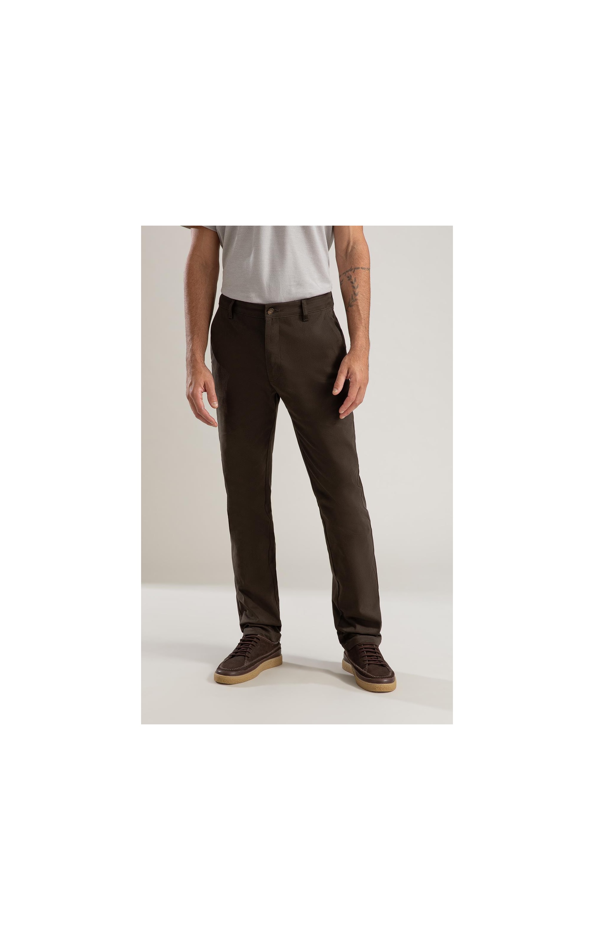 Calça Chino Jogging Custom Fit Pd Musgo