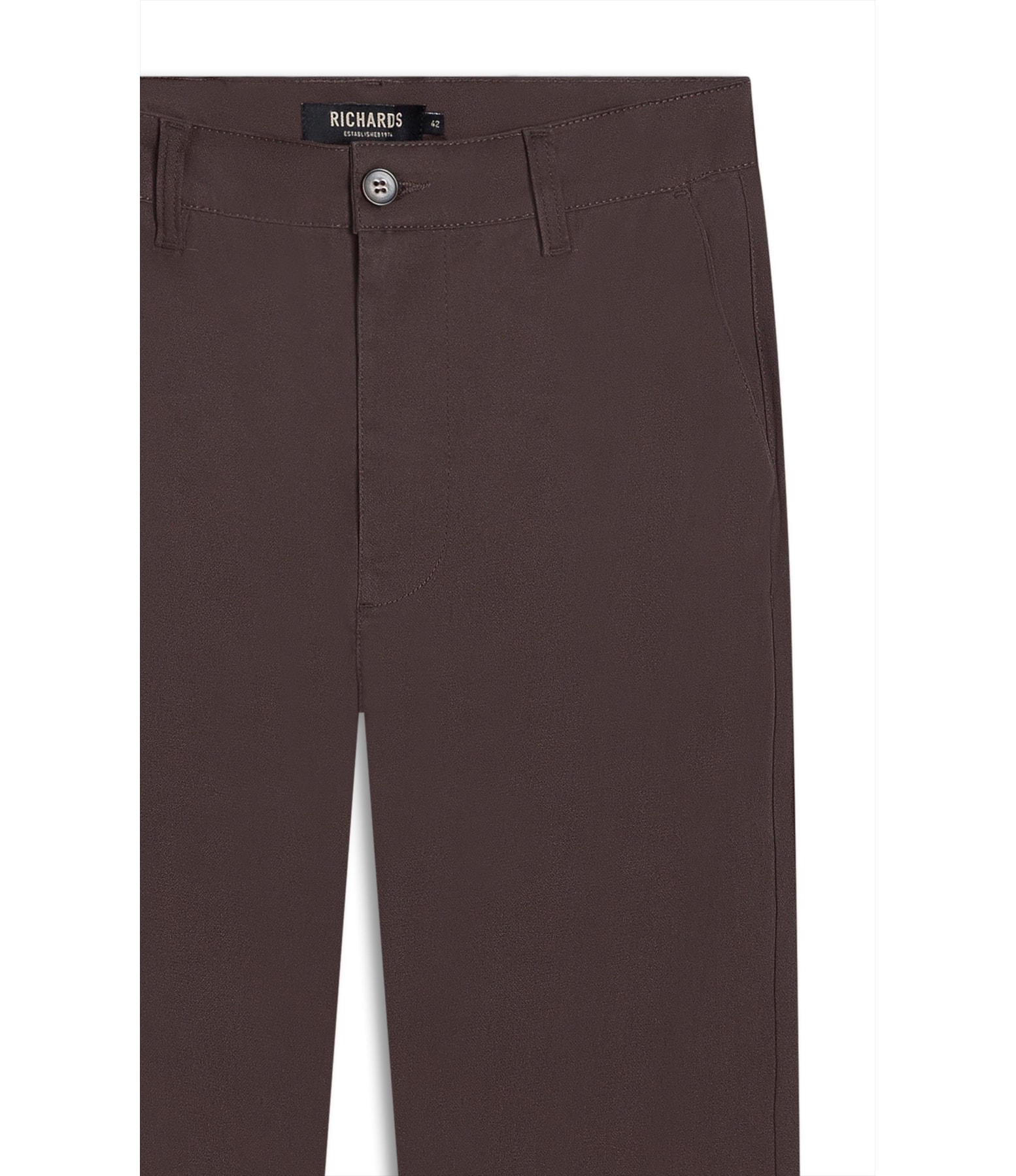 Calca Chino Jogging Pd Custom Fit Marrom