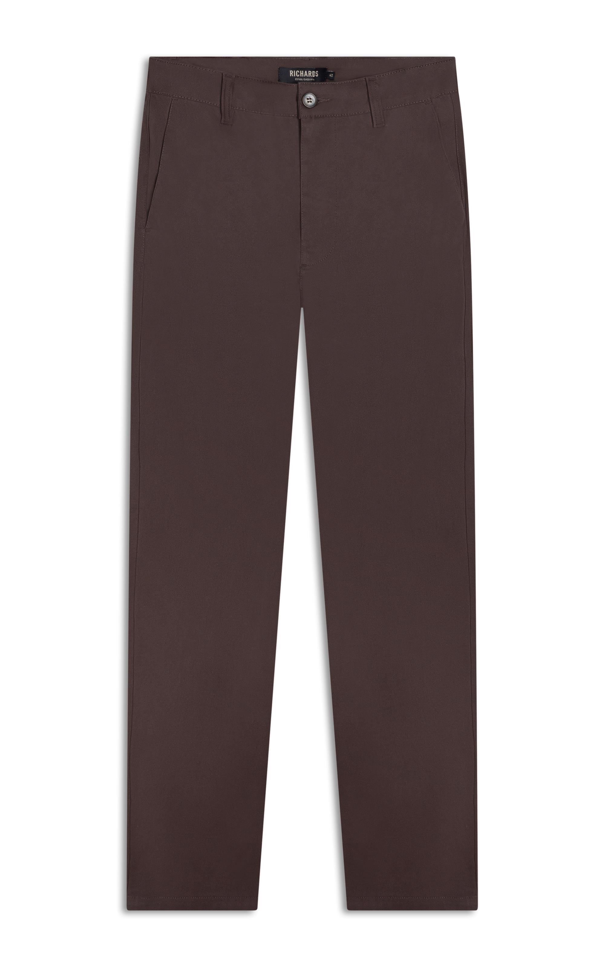 Calca Chino Jogging Pd Custom Fit Marrom