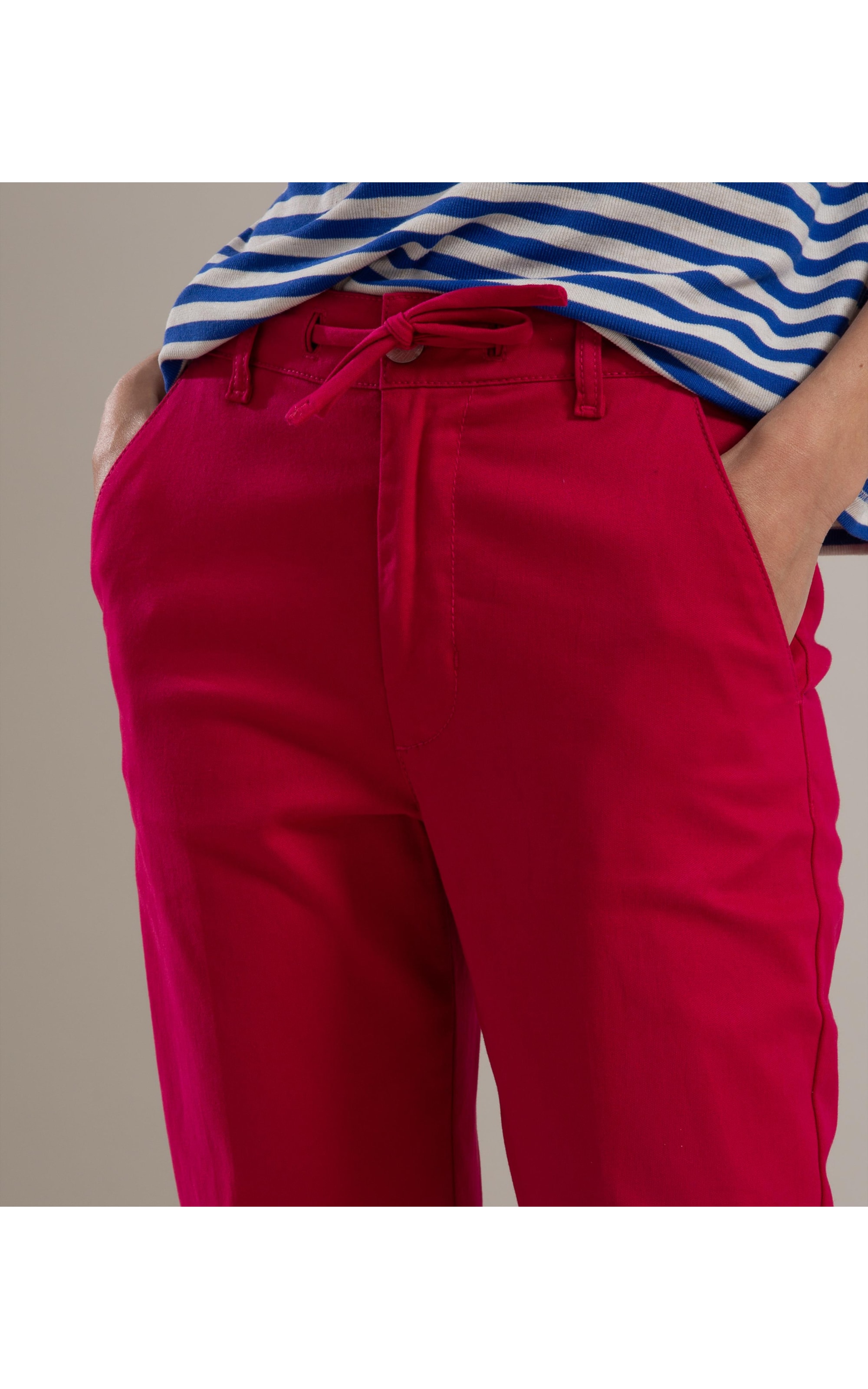 Calça Chino Jogging Preppy Mom Pink