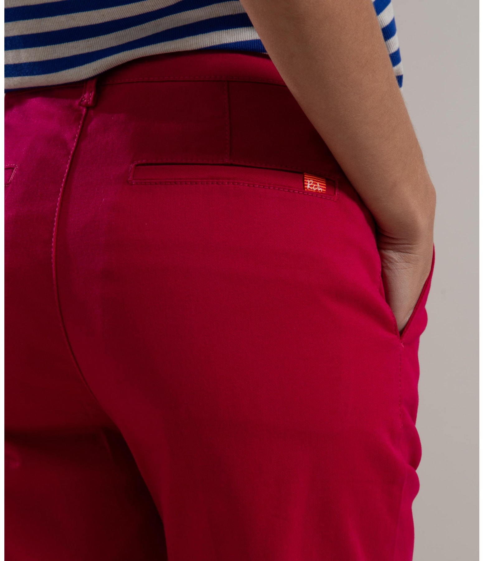 Calça Chino Jogging Preppy Mom Pink
