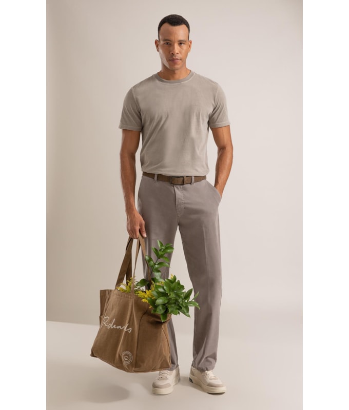 Calça Chino Jogging Preppy Niquel