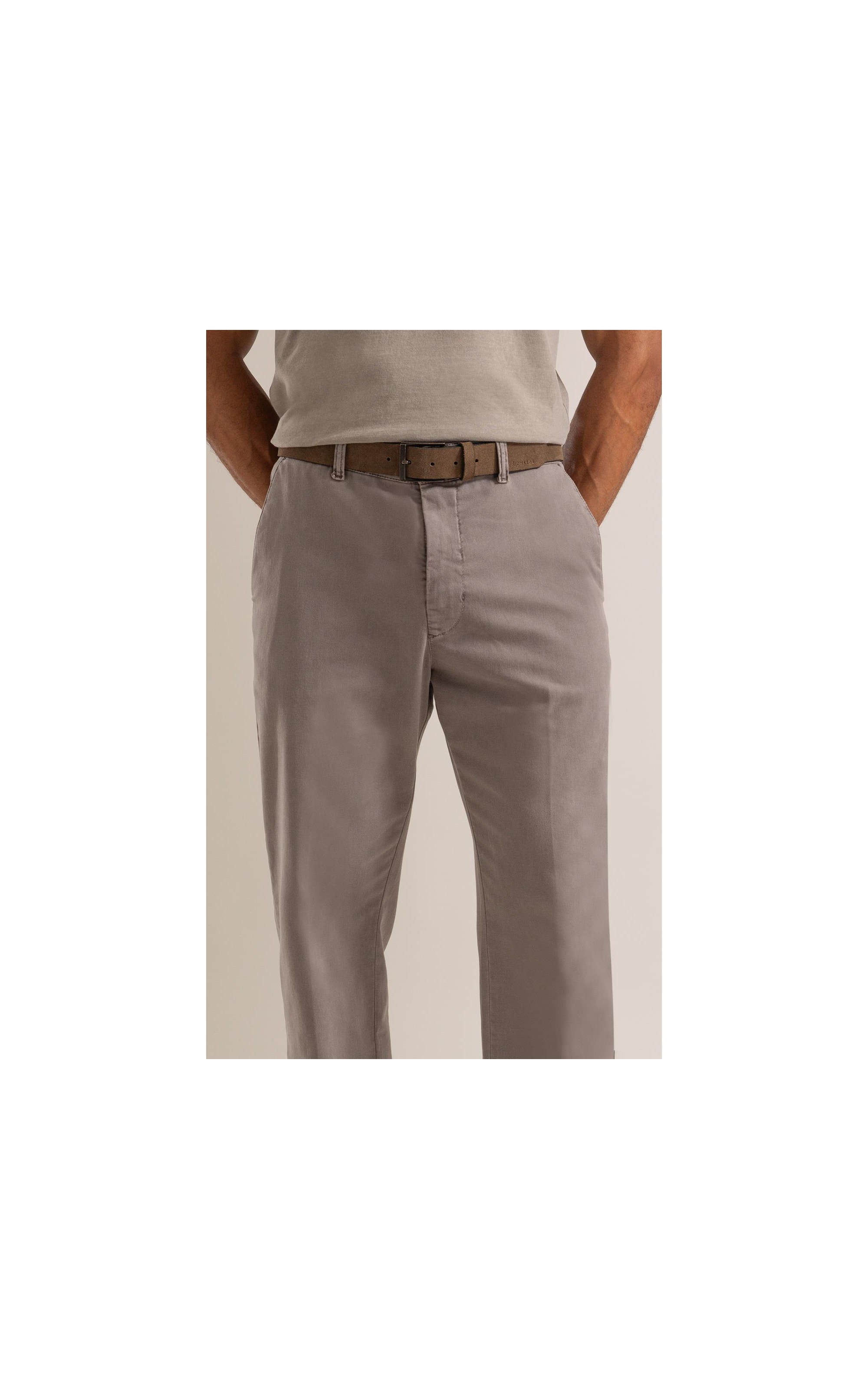 Calça Chino Jogging Preppy Niquel