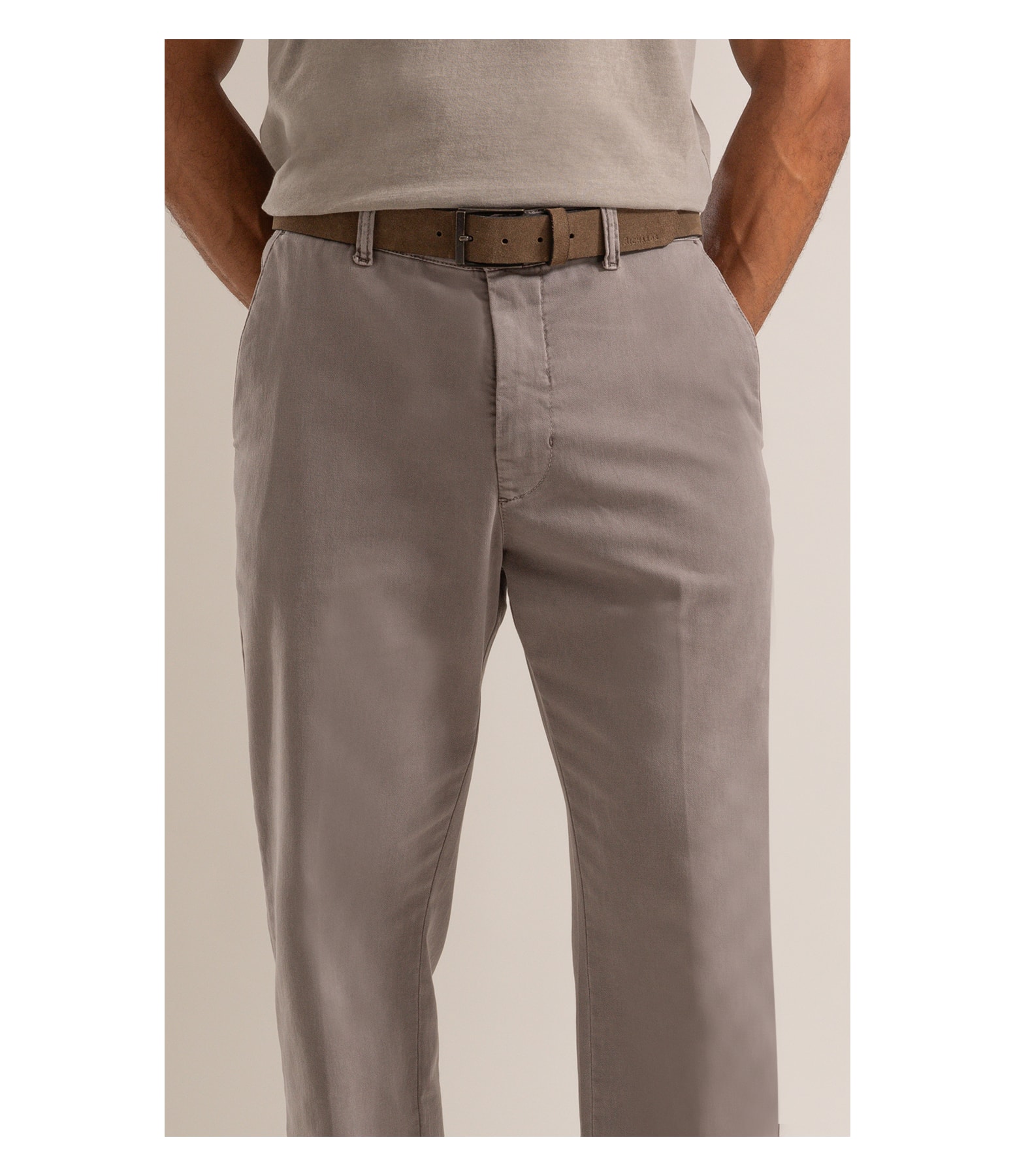 Calça Chino Jogging Preppy Niquel