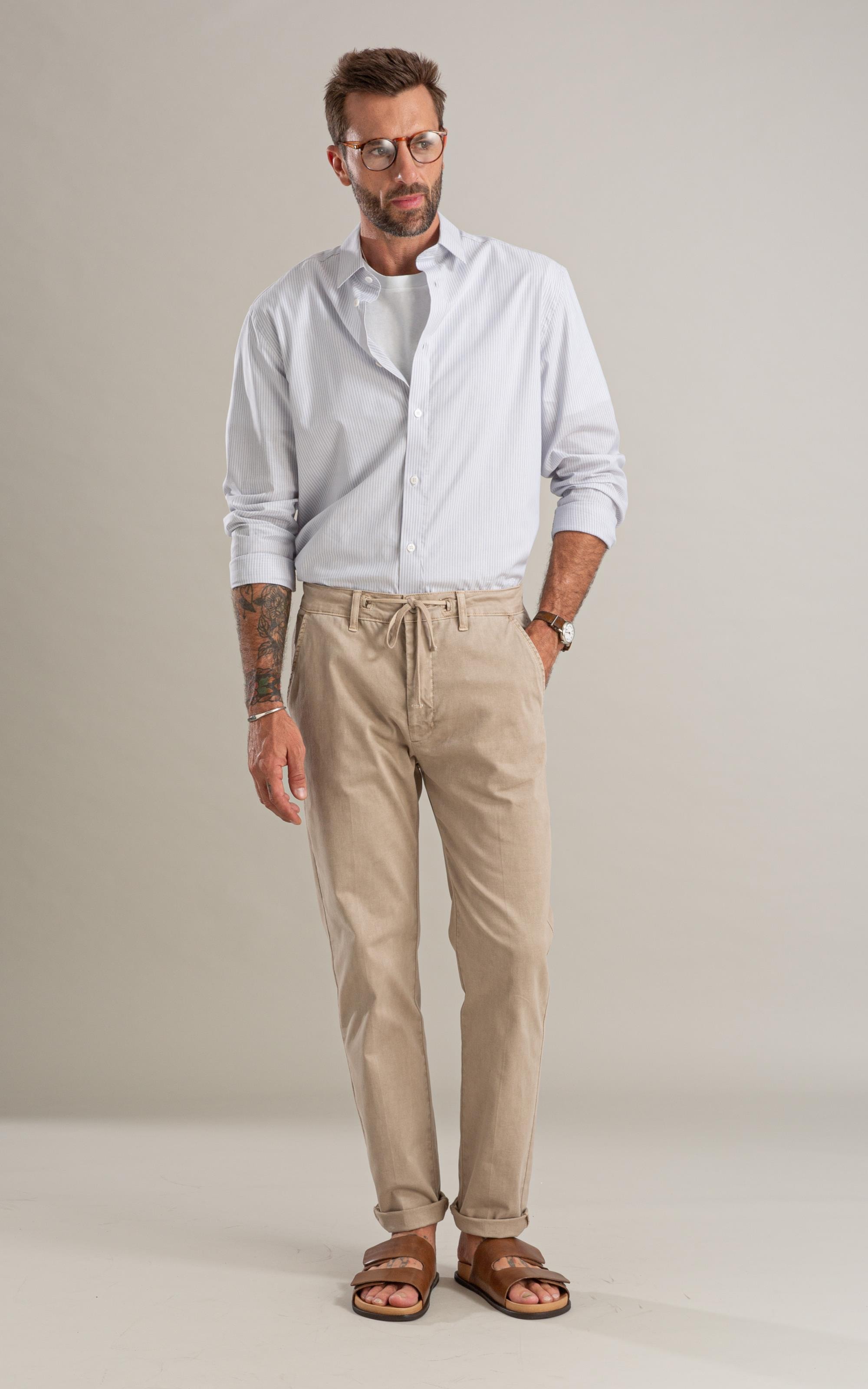 Calça Chino Jogging Preppy Pd Silver