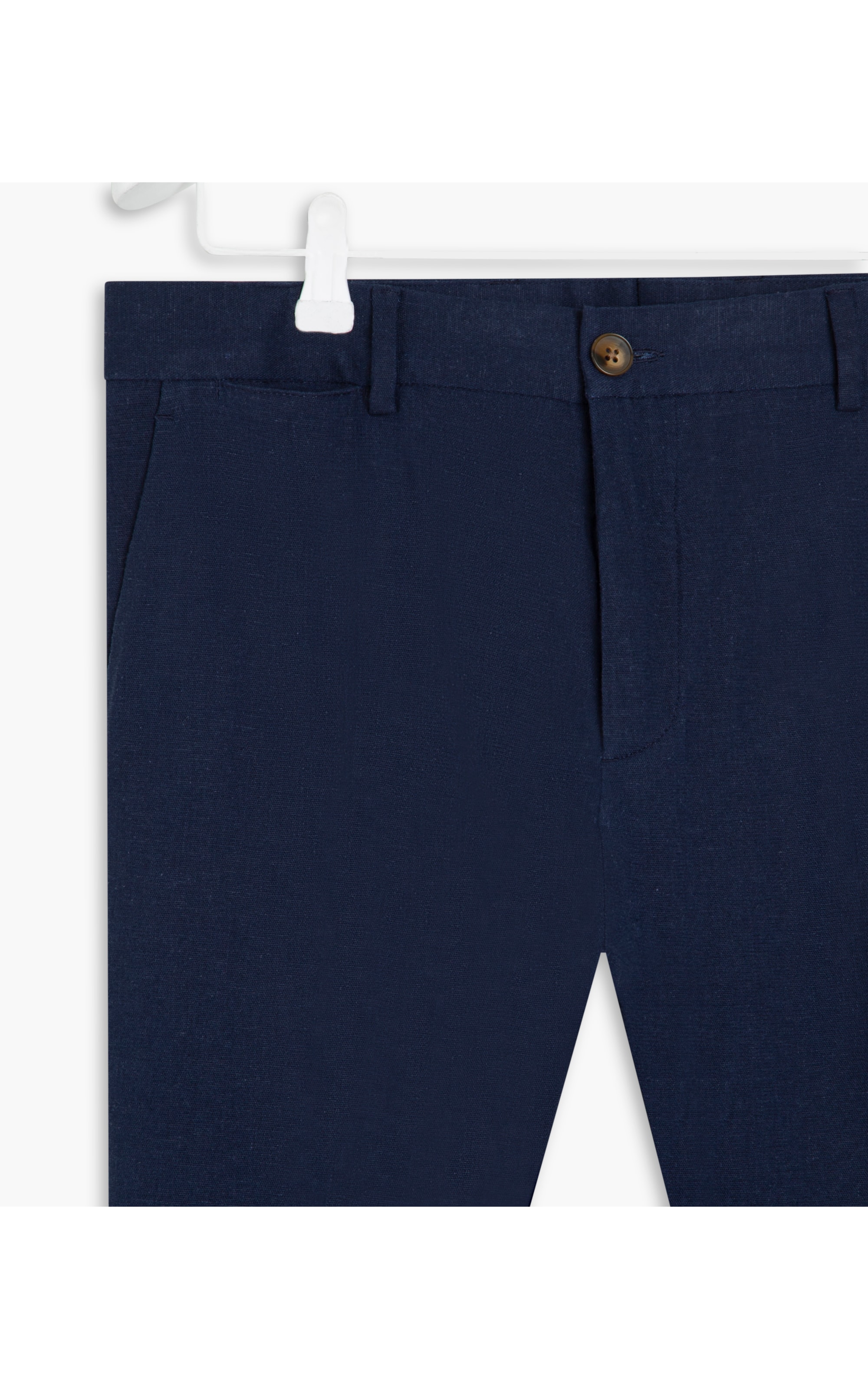 Calça Chino Linho Blend Span Marinho