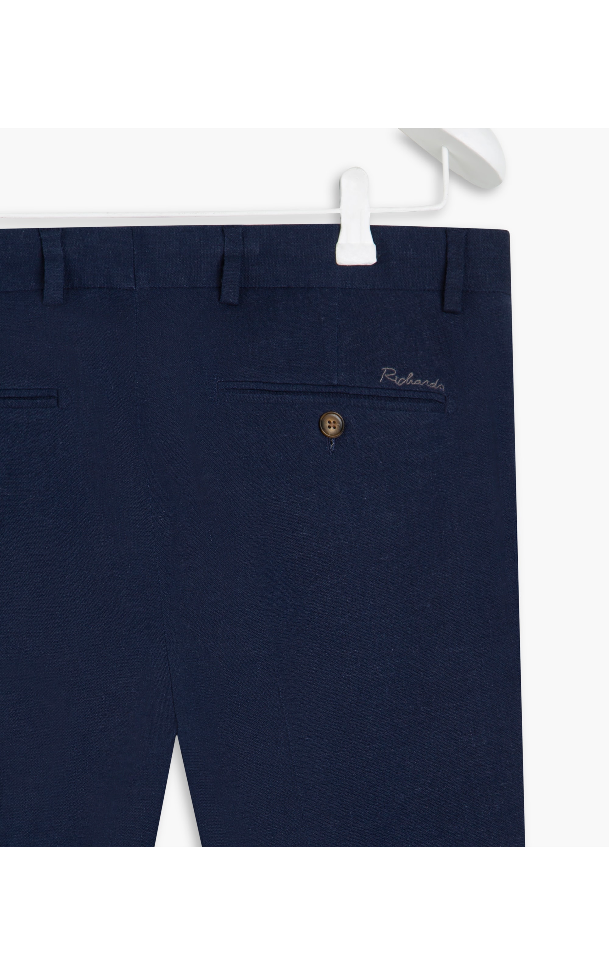 Calça Chino Linho Blend Span Marinho