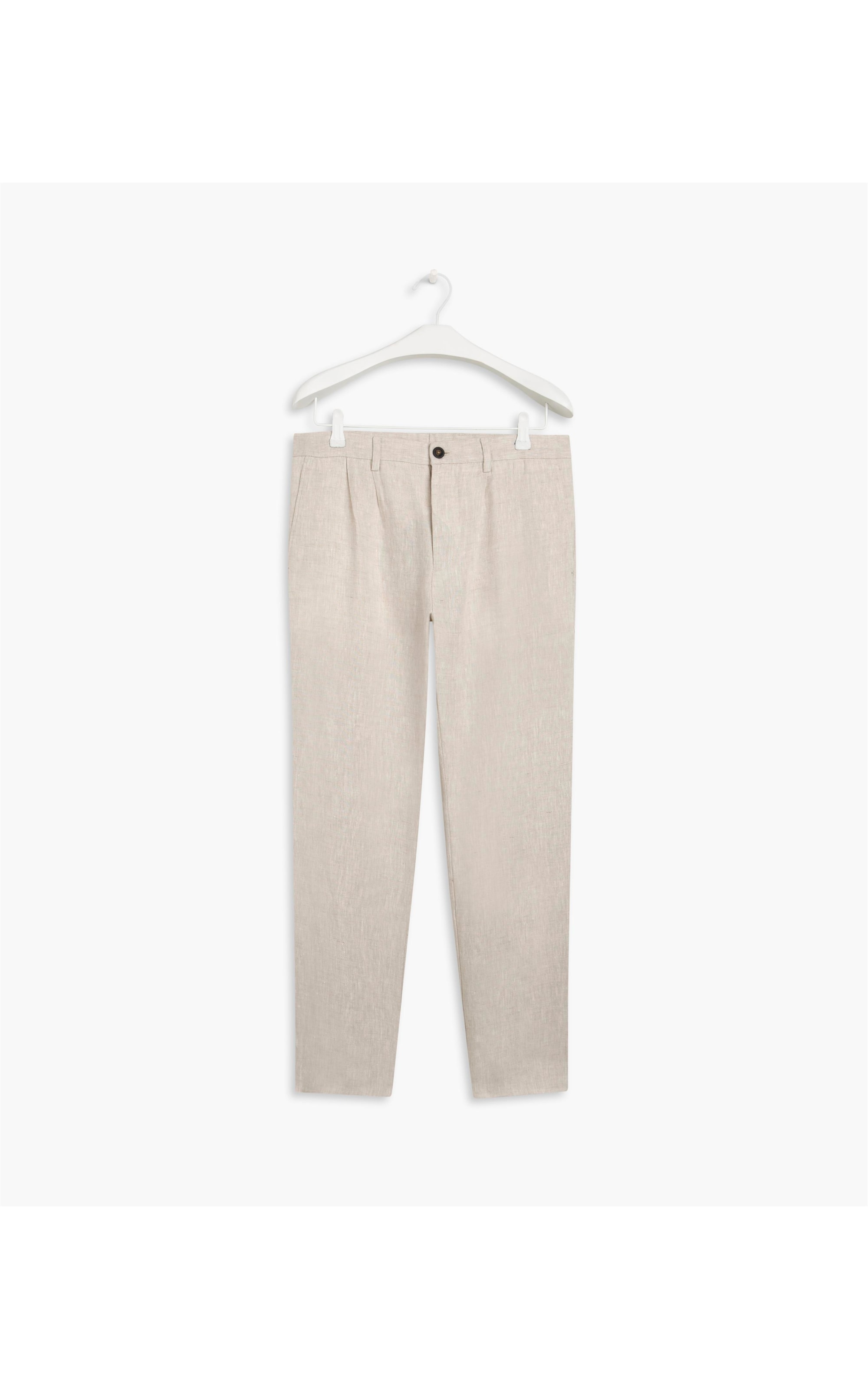 Calça Chino Linho Provence Areia