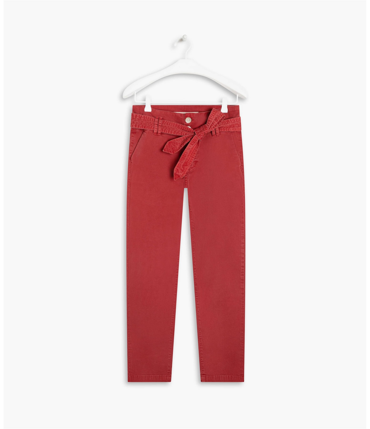 Calça Chino Mom Livia Cereja