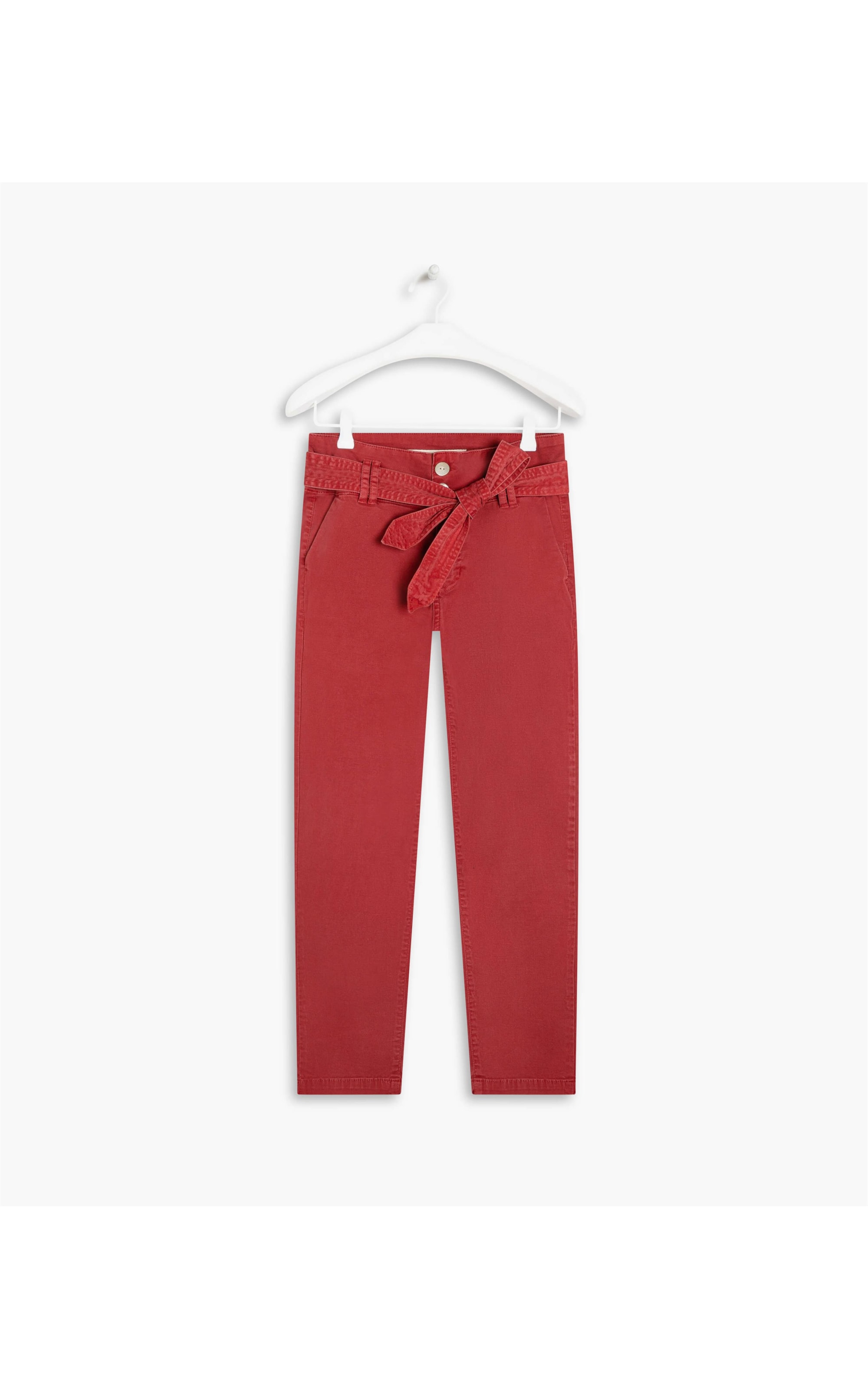 Calça Chino Mom Livia Cereja