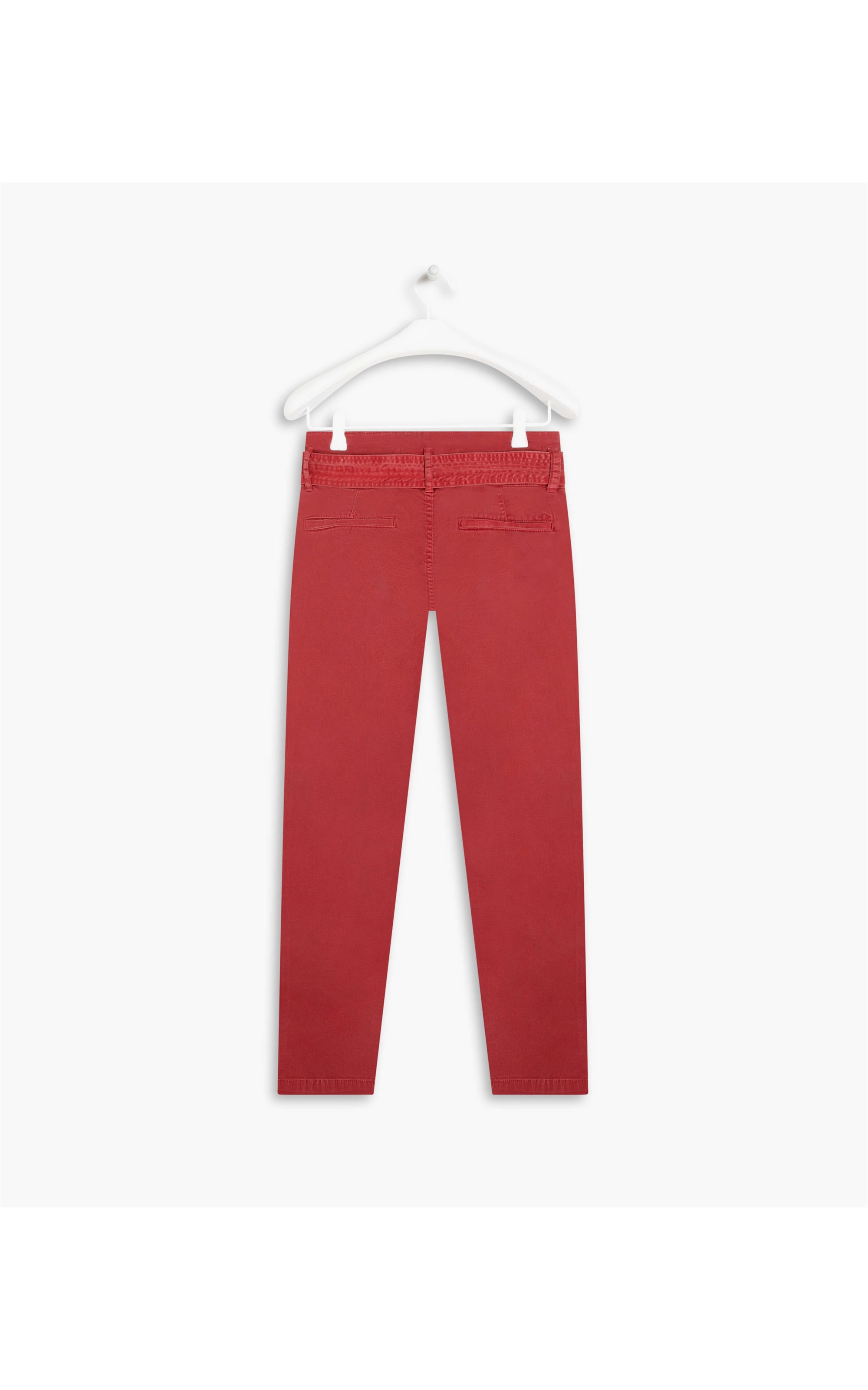 Calça Chino Mom Livia Cereja