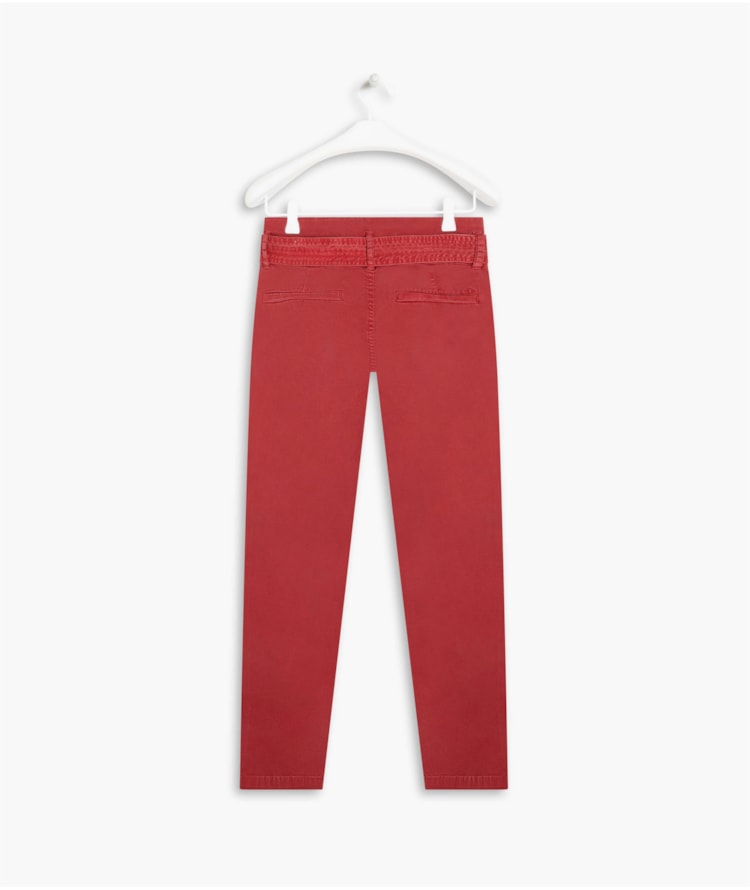 Calça Chino Mom Livia Cereja