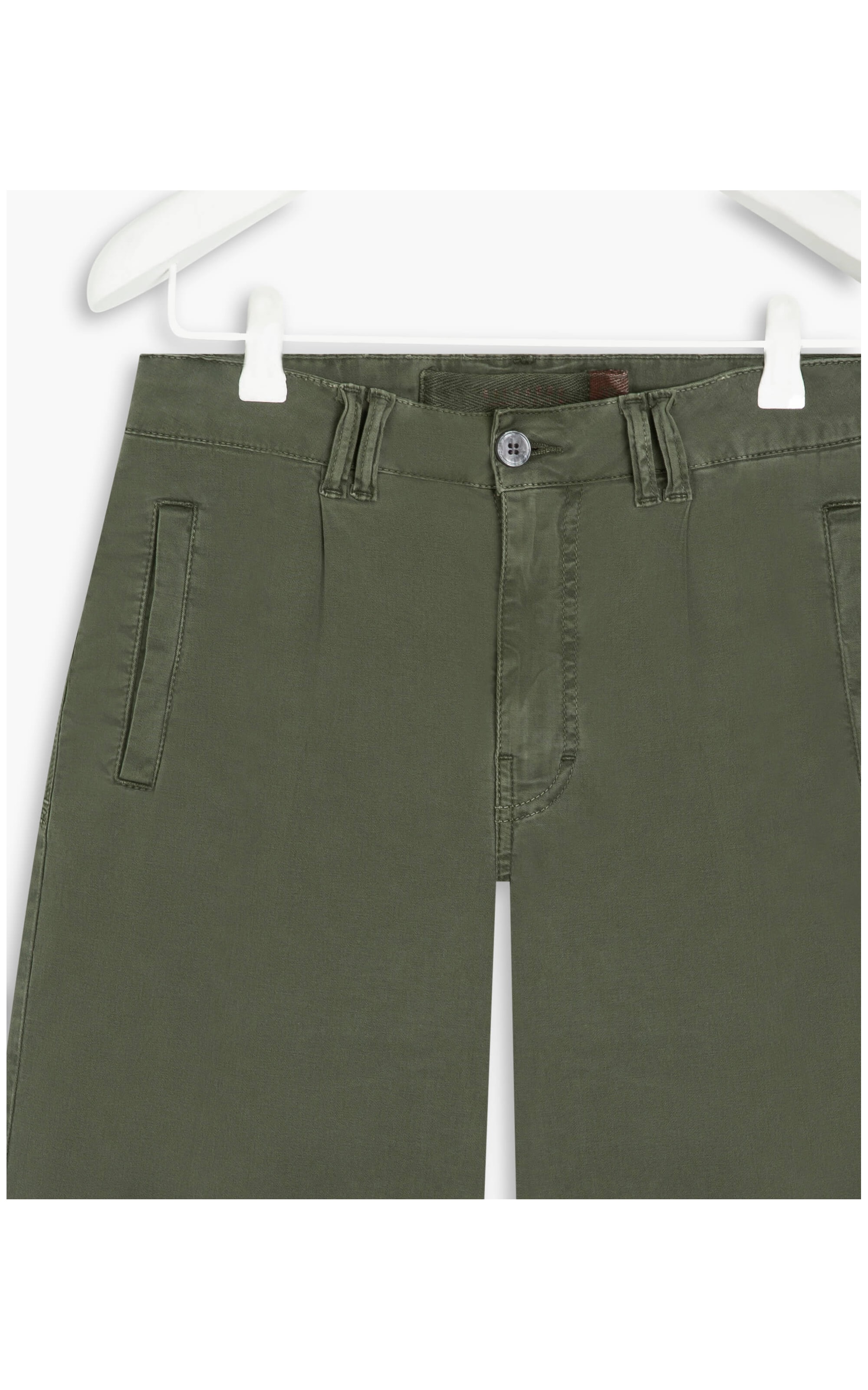 Calça Chino Navy Canvas Verde Escuro