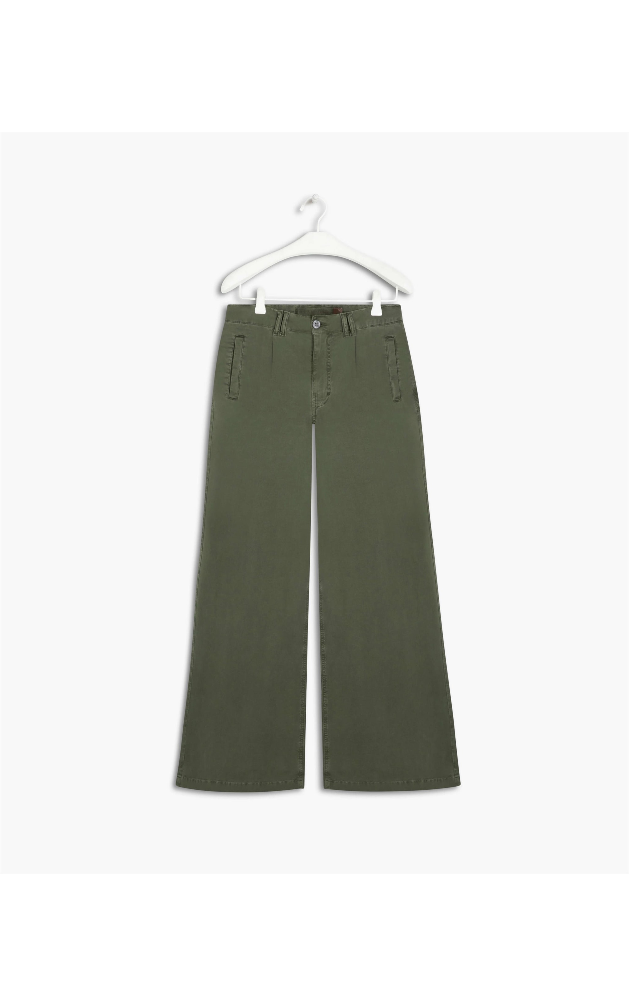 Calça Chino Navy Canvas Verde Escuro